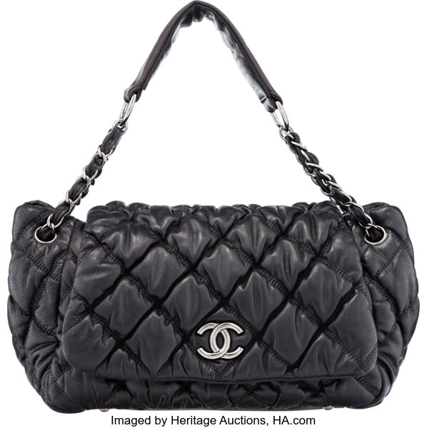 Chanel Bubble Accordion Flap Bag Quilted Lambskin Medium at