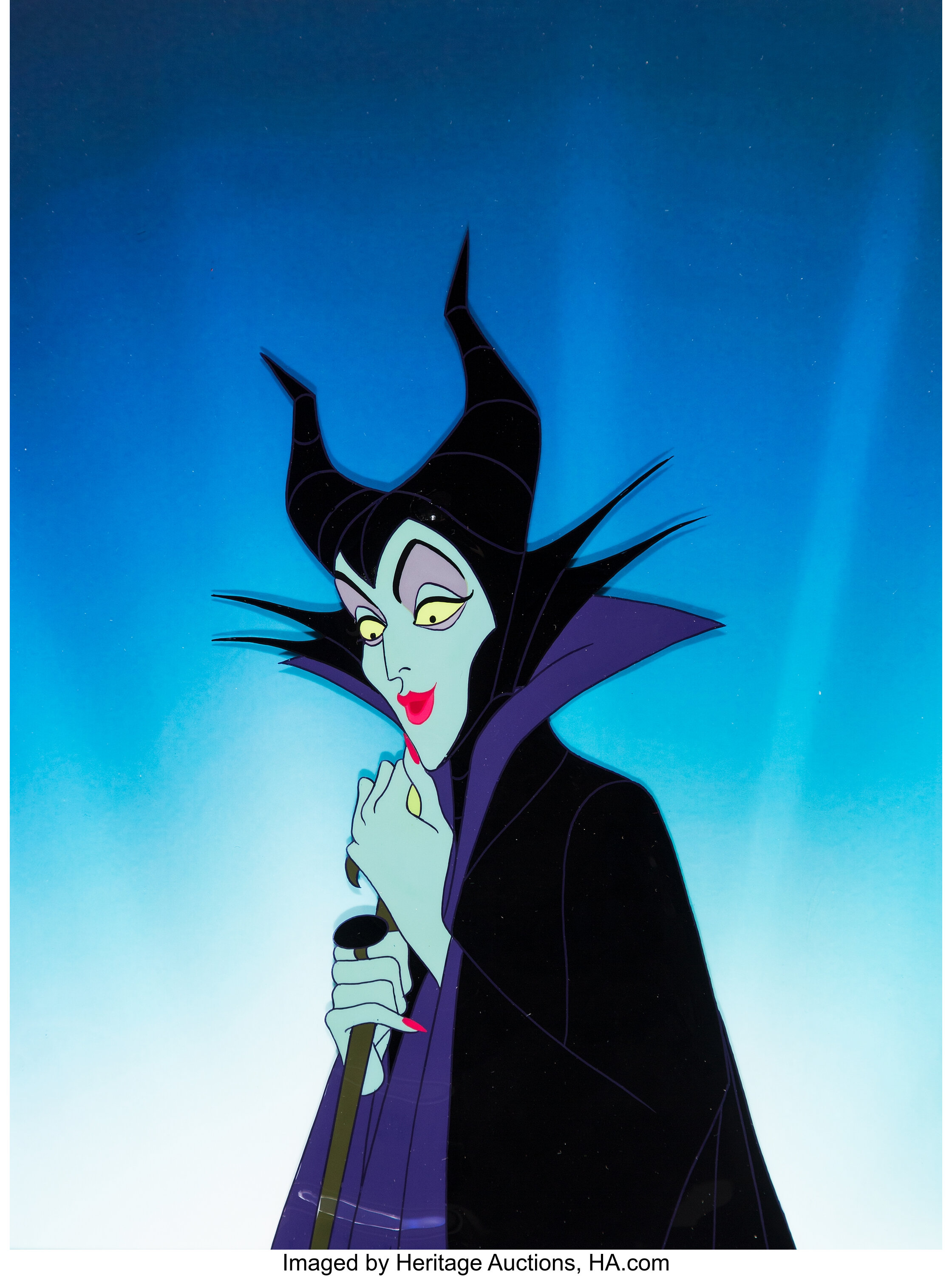 Sold at Auction: Disney Sleeping Beauty Maleficent Hand Painted Cel