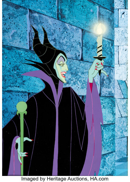 Sold at Auction: Disney Sleeping Beauty Maleficent Hand Painted Cel