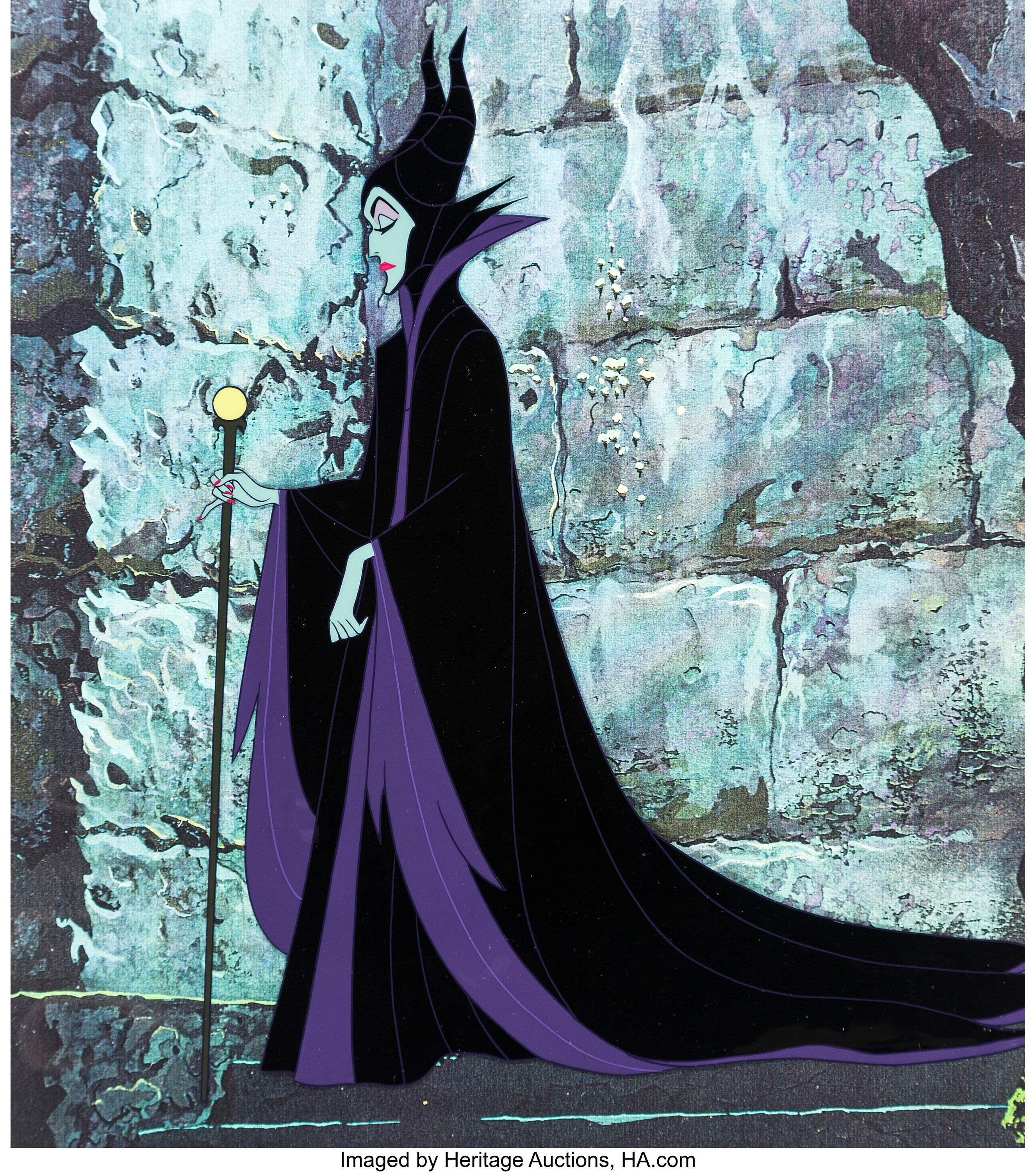 Sleeping Beauty Maleficent Production Cel Setup (Walt Disney,, Lot #95143