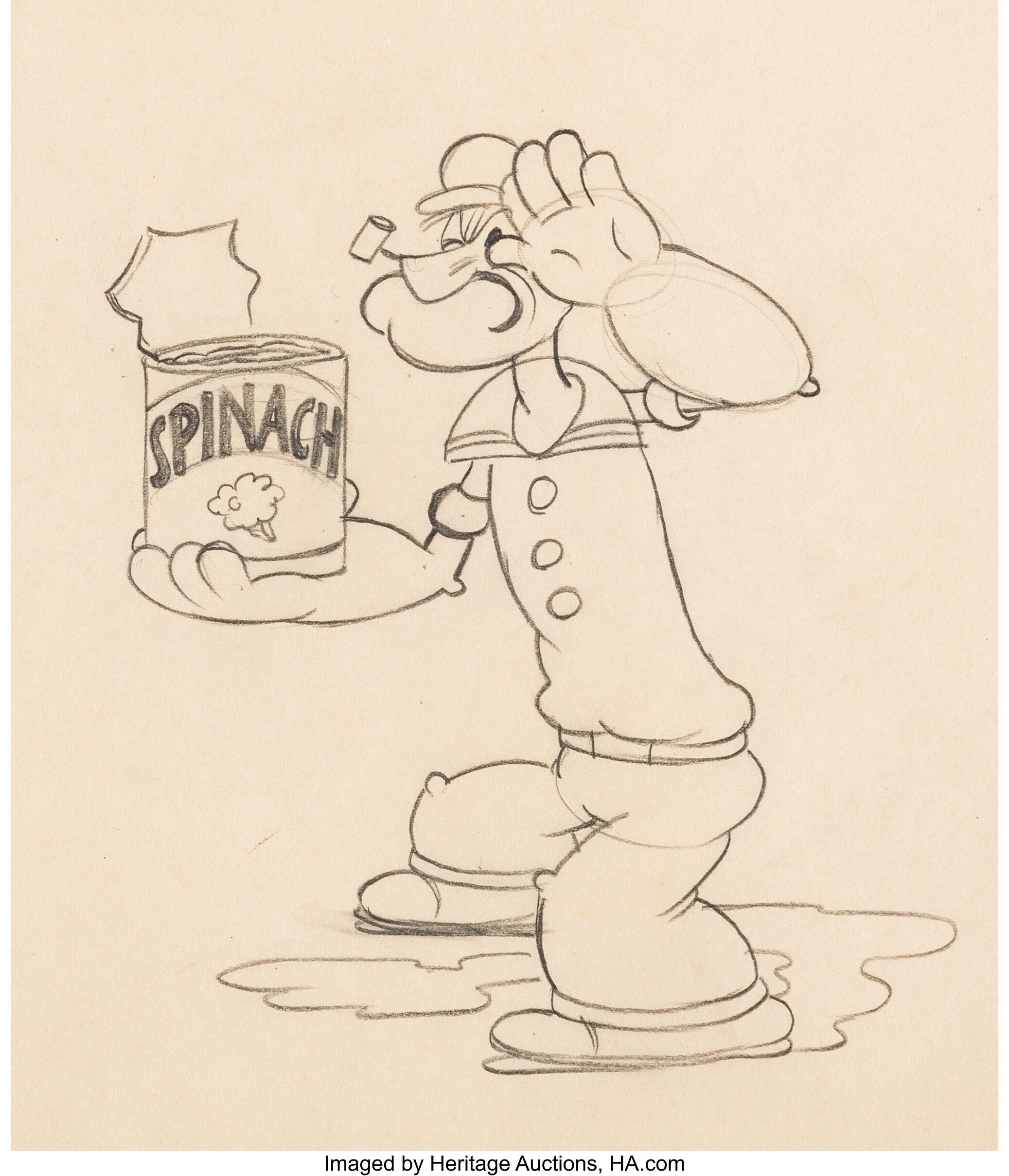 Sock-a-Bye, Baby Popeye Animation Drawing (Max Fleischer, 1934 ...