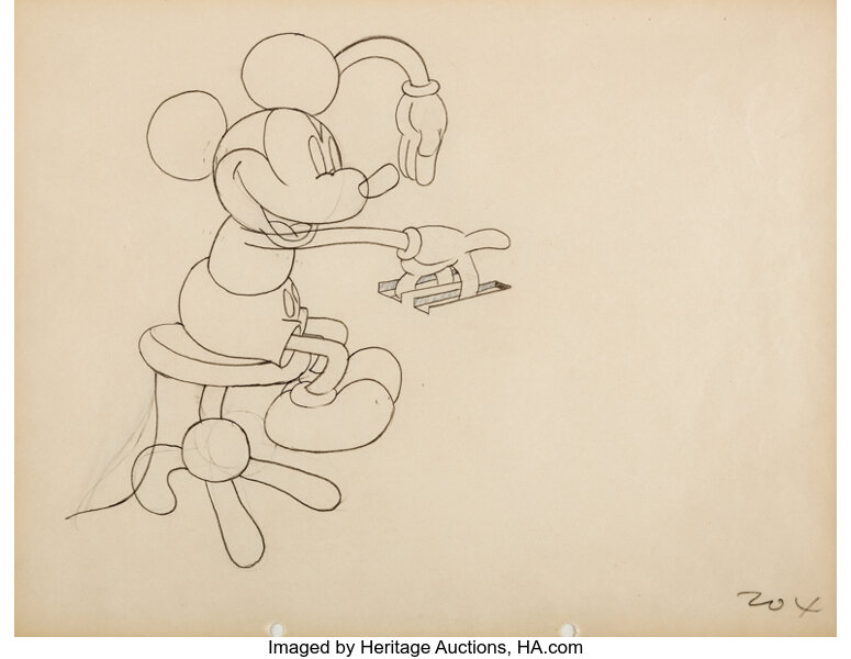 The Cactus Kid Mickey Mouse Animation Drawing Walt Disney Lot 95028 Heritage Auctions