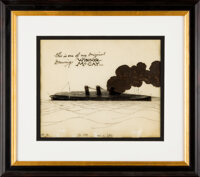The Sinking Of The Lusitania Signed Production Cel Winsor