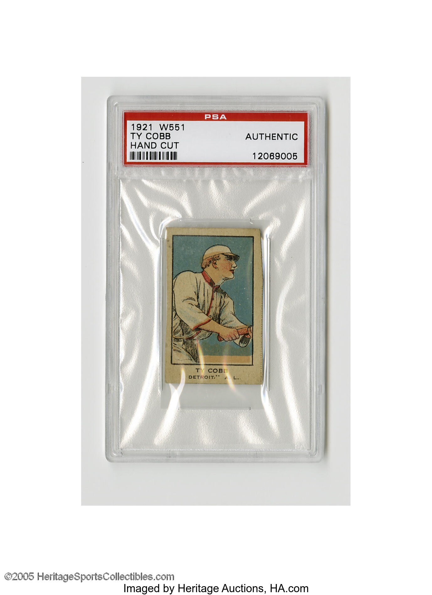 1923 W515-1 Ty Cobb (Hand Cut)