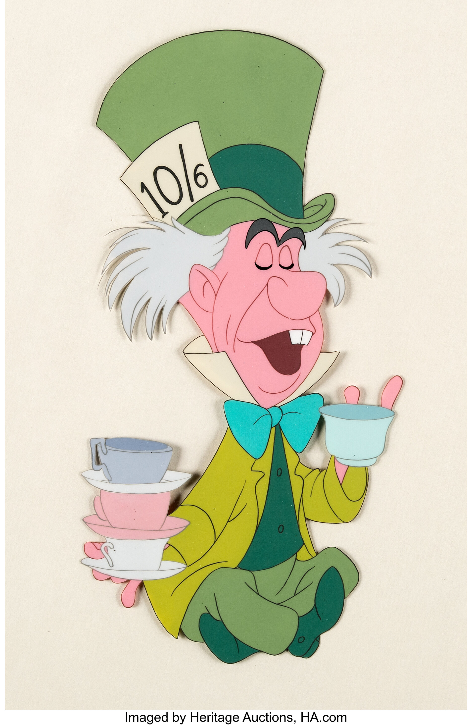 Alice In Wonderland Mad Hatter Production Cel Walt Disney Lot 95104 Heritage Auctions 9757