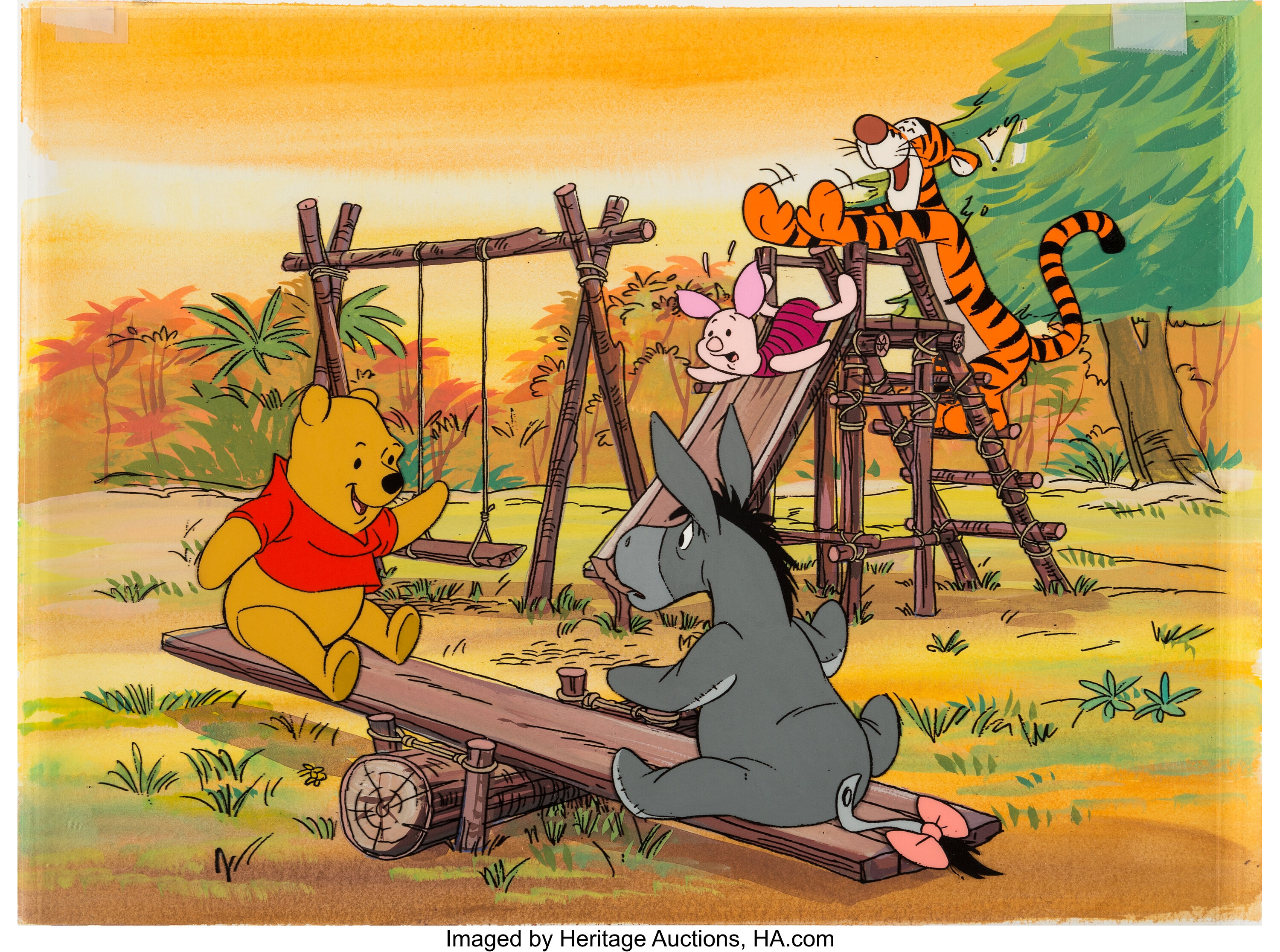 Winnie the Pooh and Friends Consumer Product Cel on Key Master | Lot ...