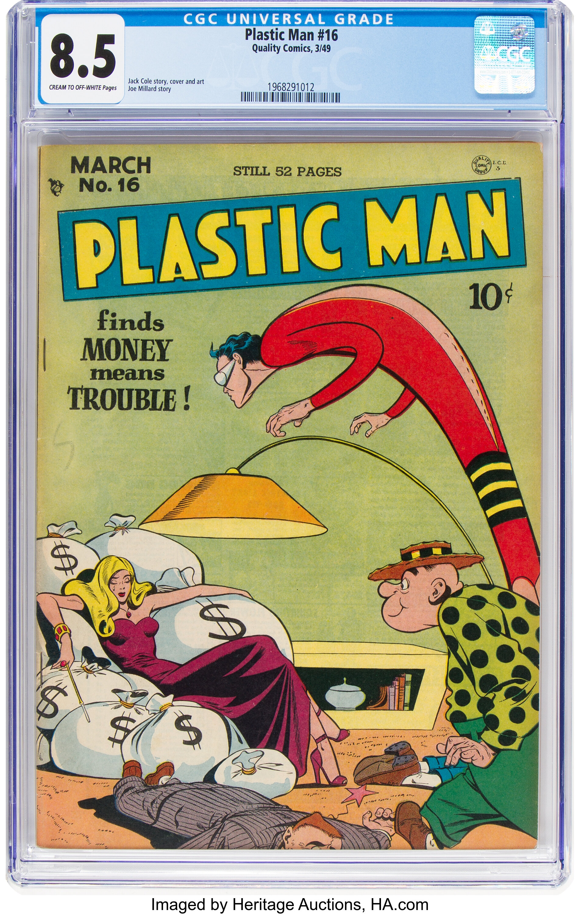 Plastic Man #16 (Quality, 1949) CGC VF+ 8.5 Cream to off-white ...