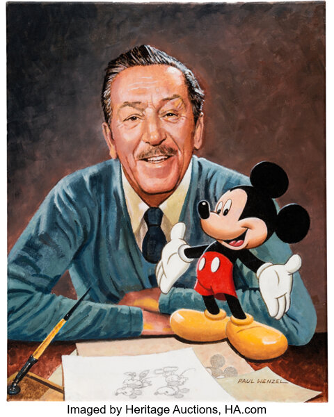 walt disney drawing mickey mouse