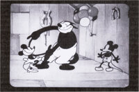 The Barn Dance Minnie Mouse And Pete Animation Drawing Original