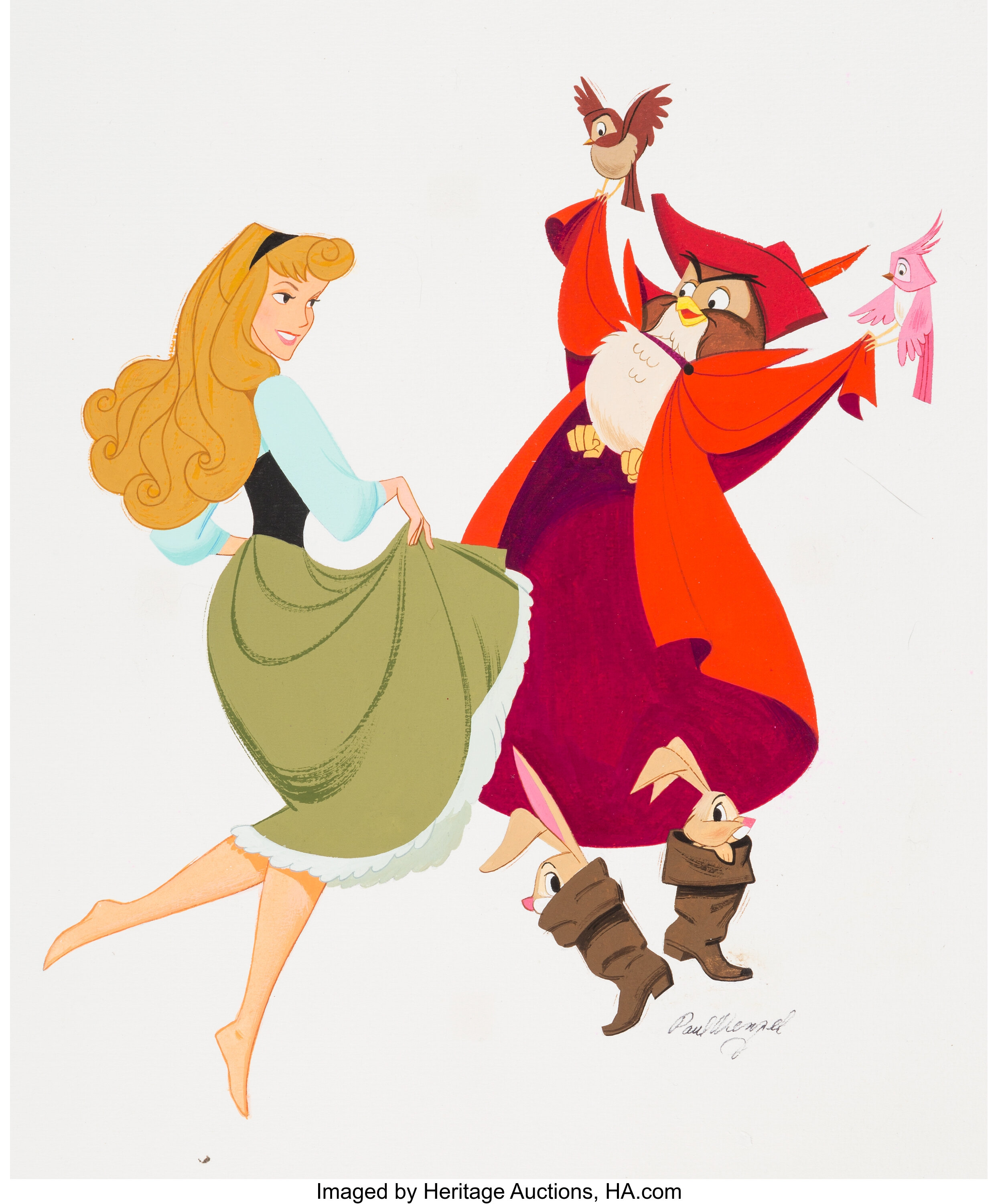 Sleeping Beauty Re-Release Poster Illustration by Paul Wenzel