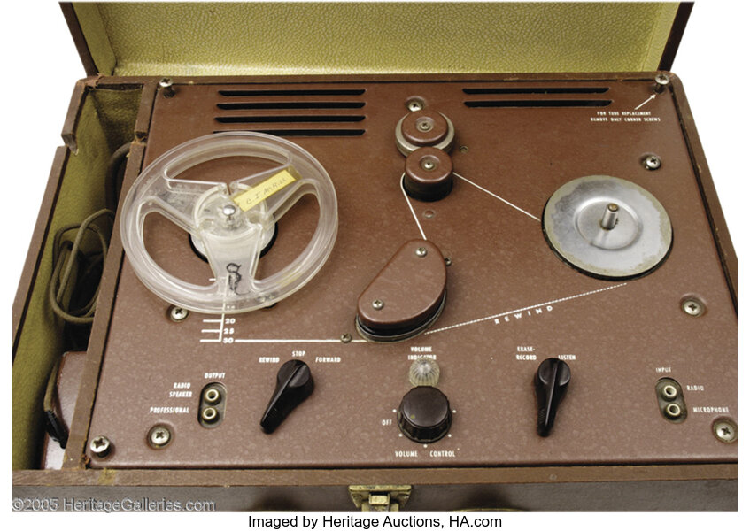 Hank Williams, Sr. Reel to Reel Tape Recorder. Music Memorabilia, Lot  #23312