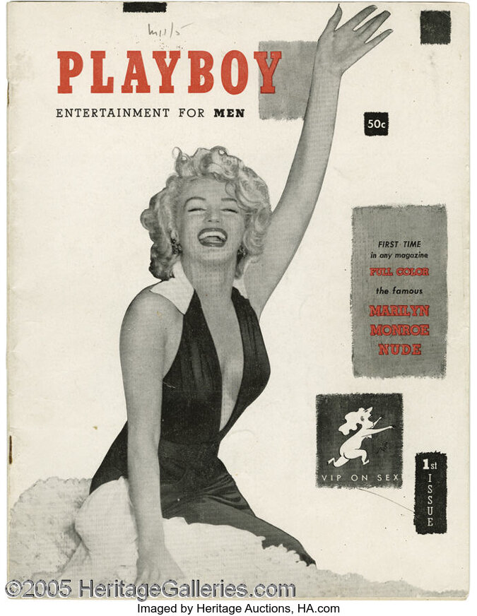 Playboy Magazine Vol. 1 No. 1. Founded by Hugh Hefner in 1953 