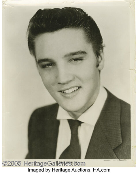 Elvis Presley Signed Photograph. A '50s-era 8