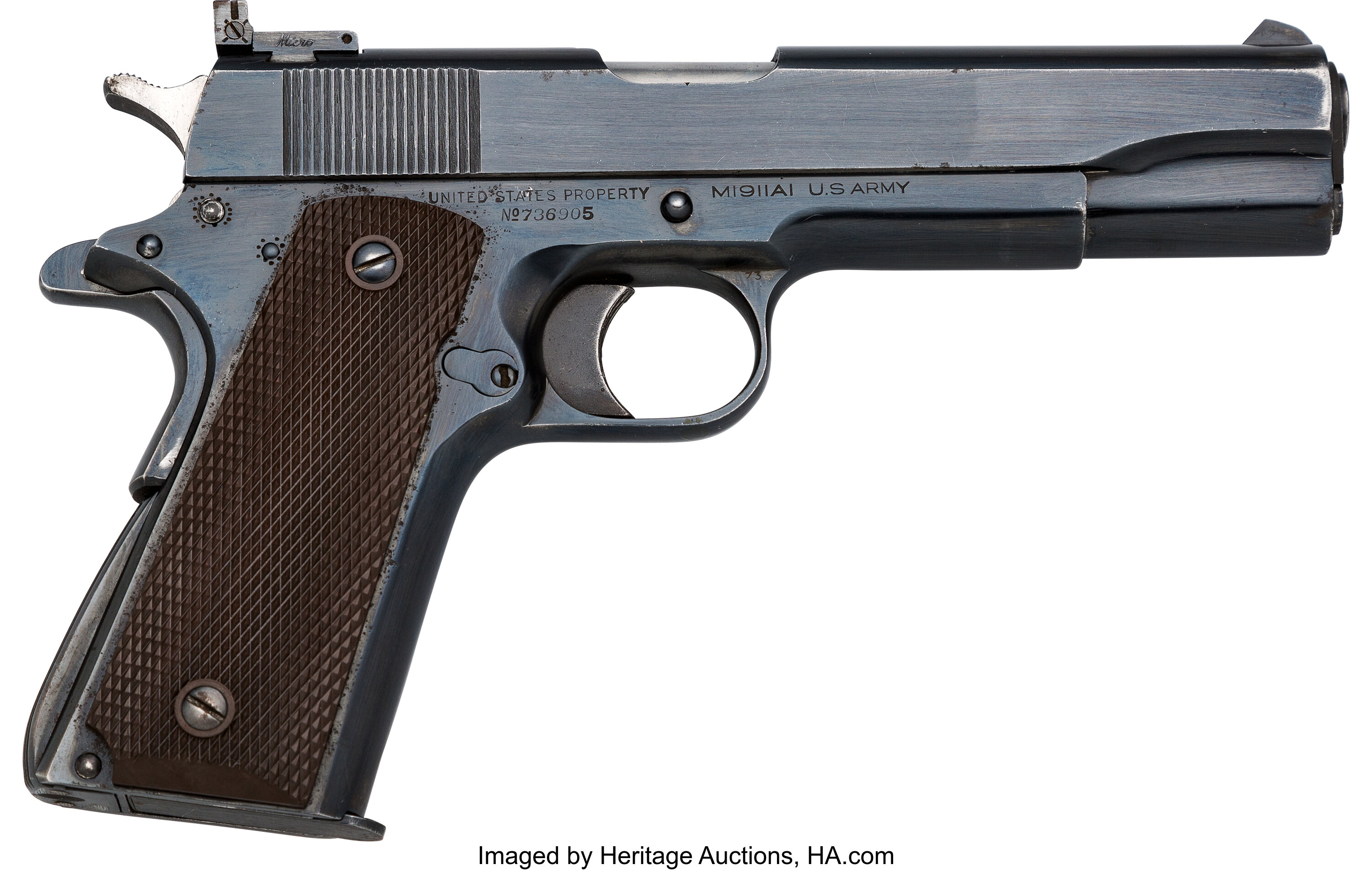 Colt Model 1911 A1 Us Army Semi Automatic Pistol Handguns Lot 40449 Heritage Auctions 2653