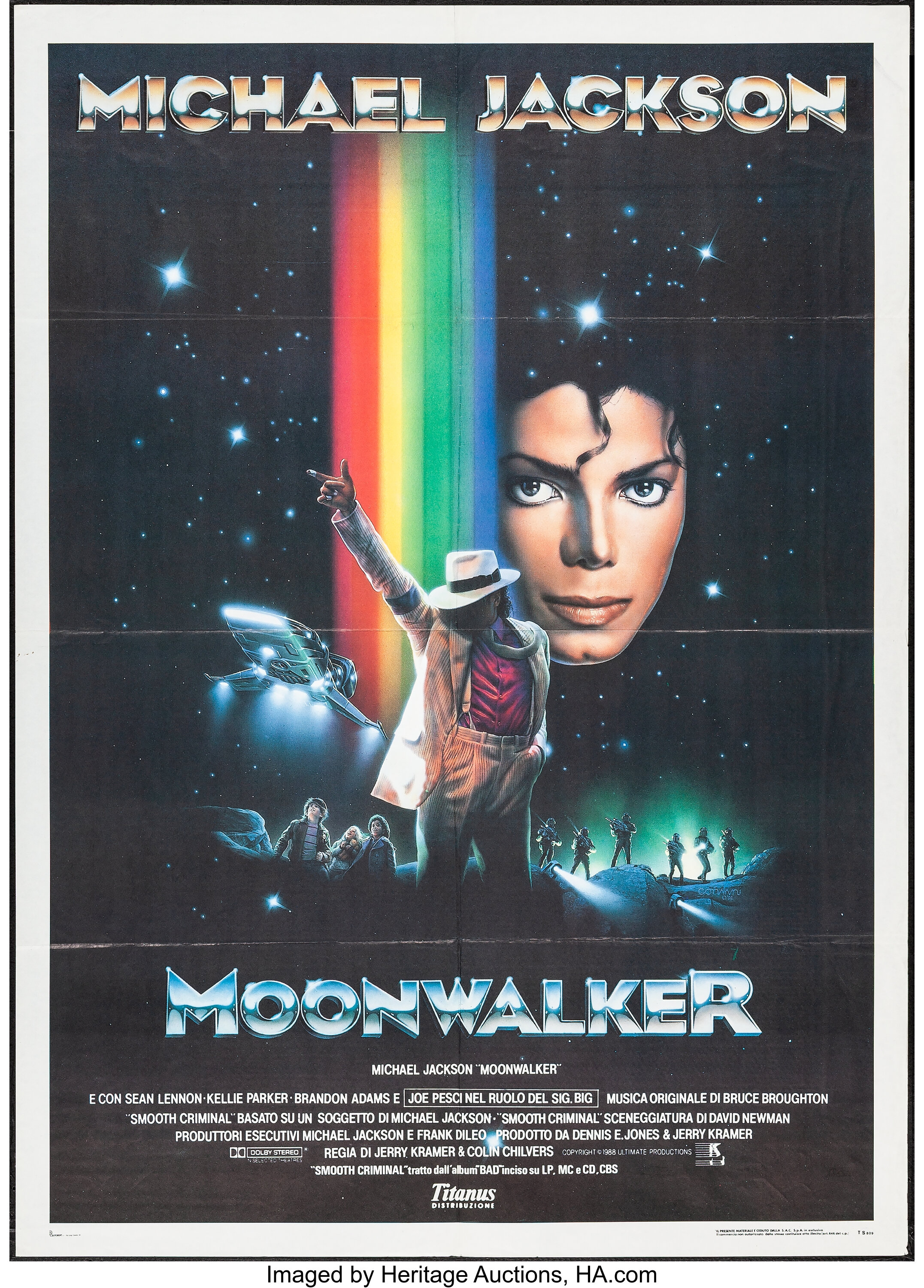 Moonwalker (Titanus, 1988). Italian 2 - Fogli (39.25