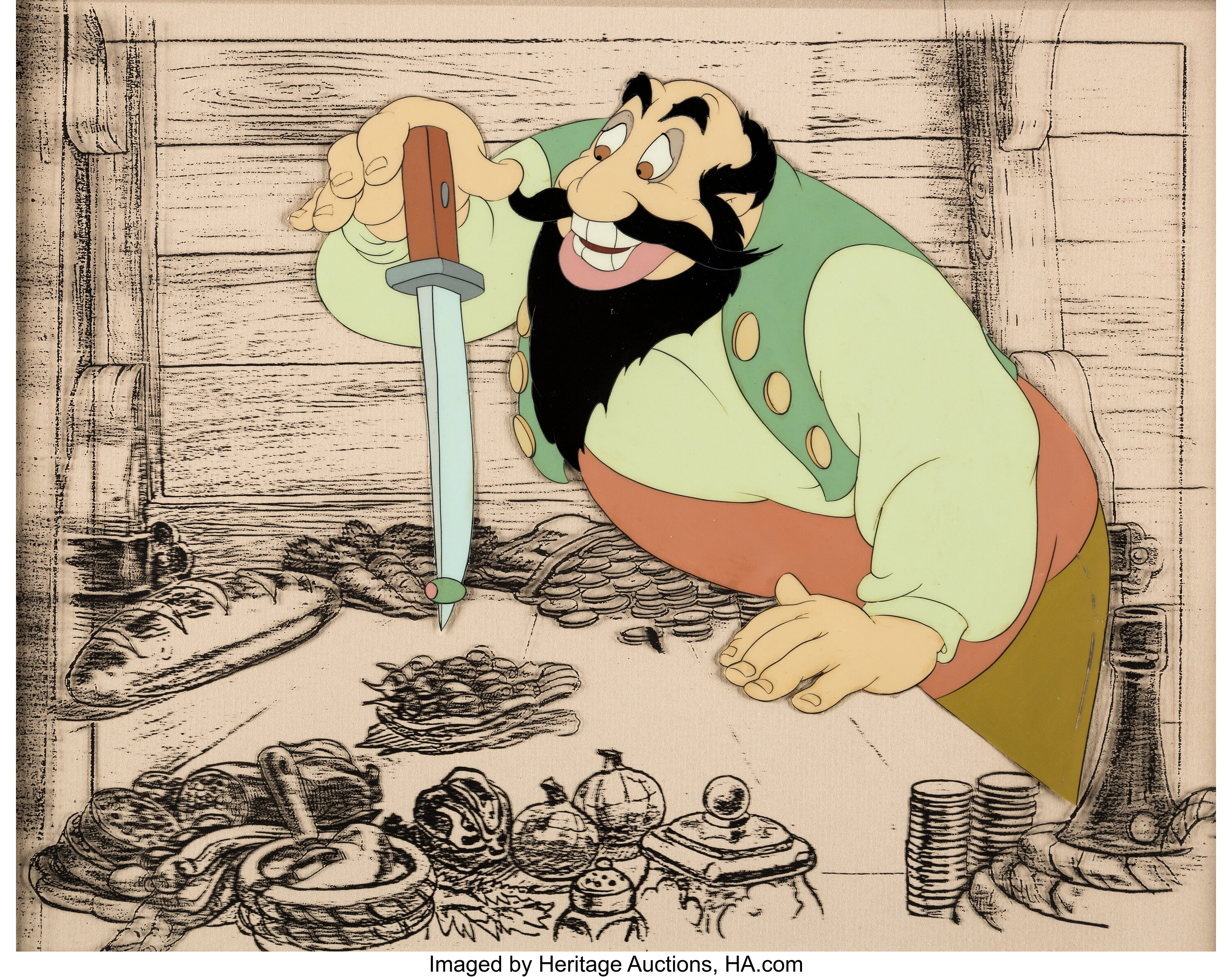 Pinocchio Stromboli Production Cel Walt Disney 1940 Lot 95070 Heritage Auctions 