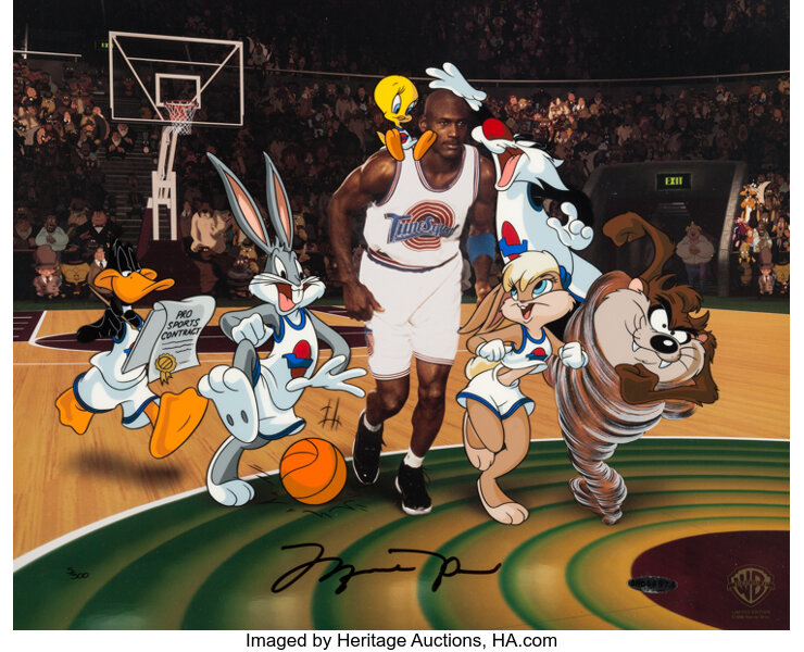 Space Jam Limited Edition Cel #5/500 Signed by Michael Jordan 