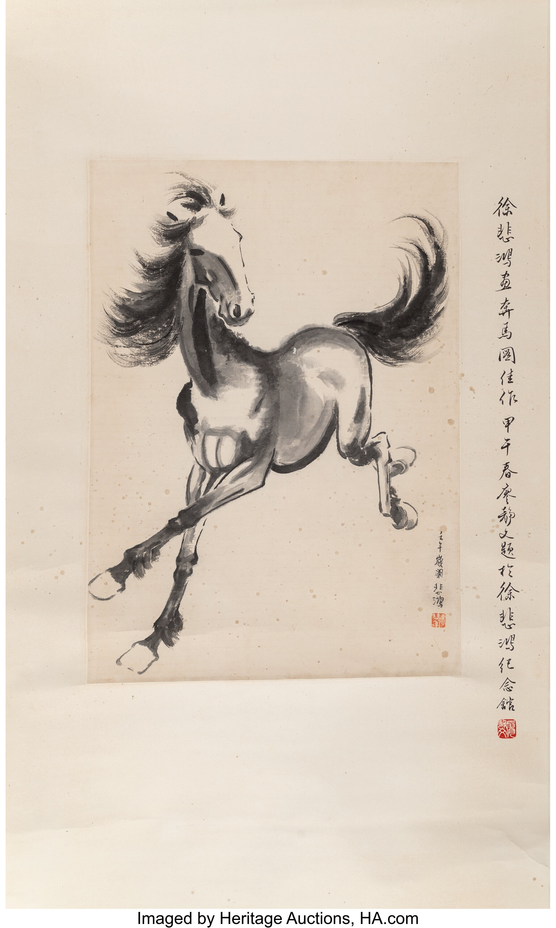 chinese horse painting xu beihong