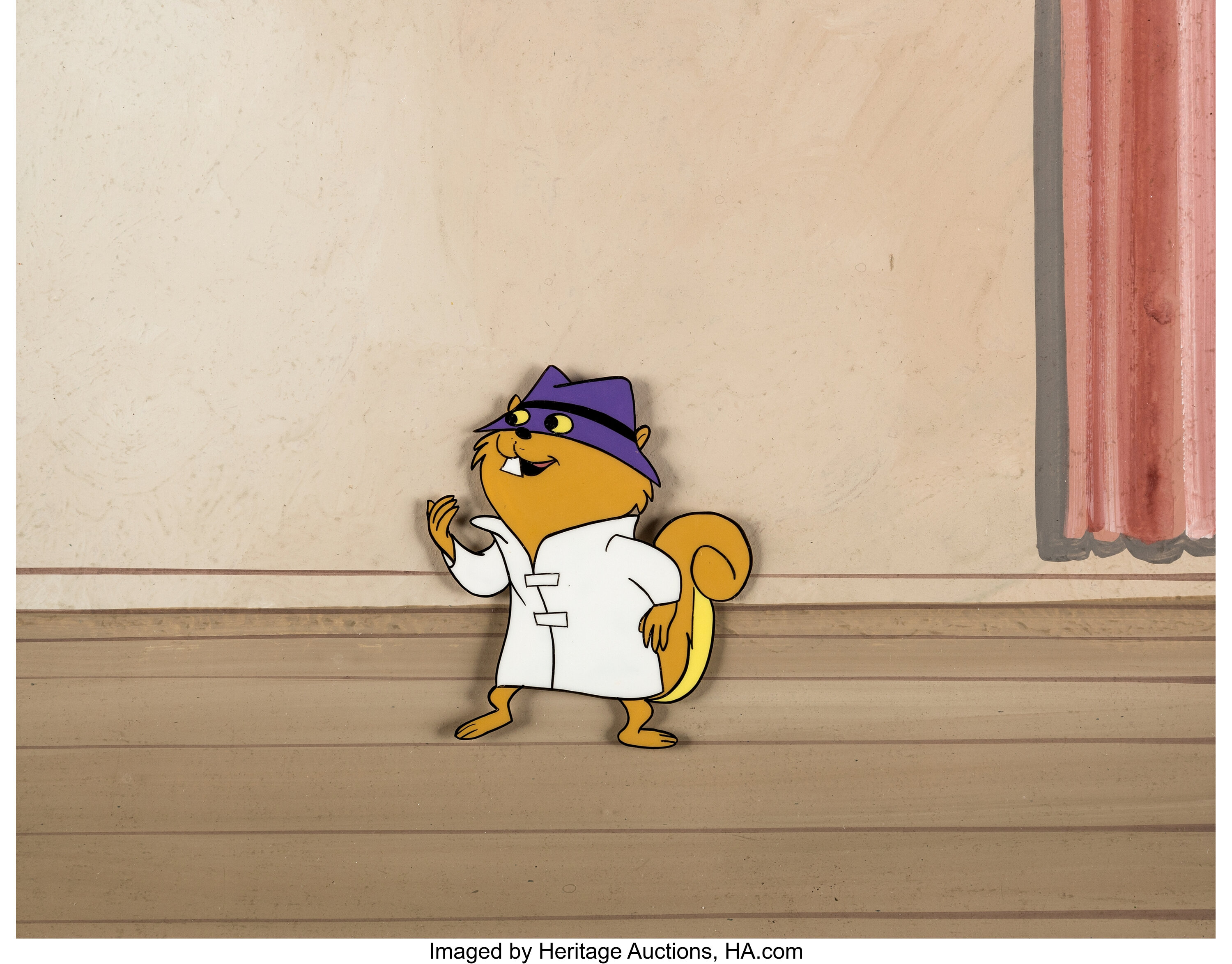 Secret Squirrel Production Cel on Production Background | Lot #97621 |  Heritage Auctions