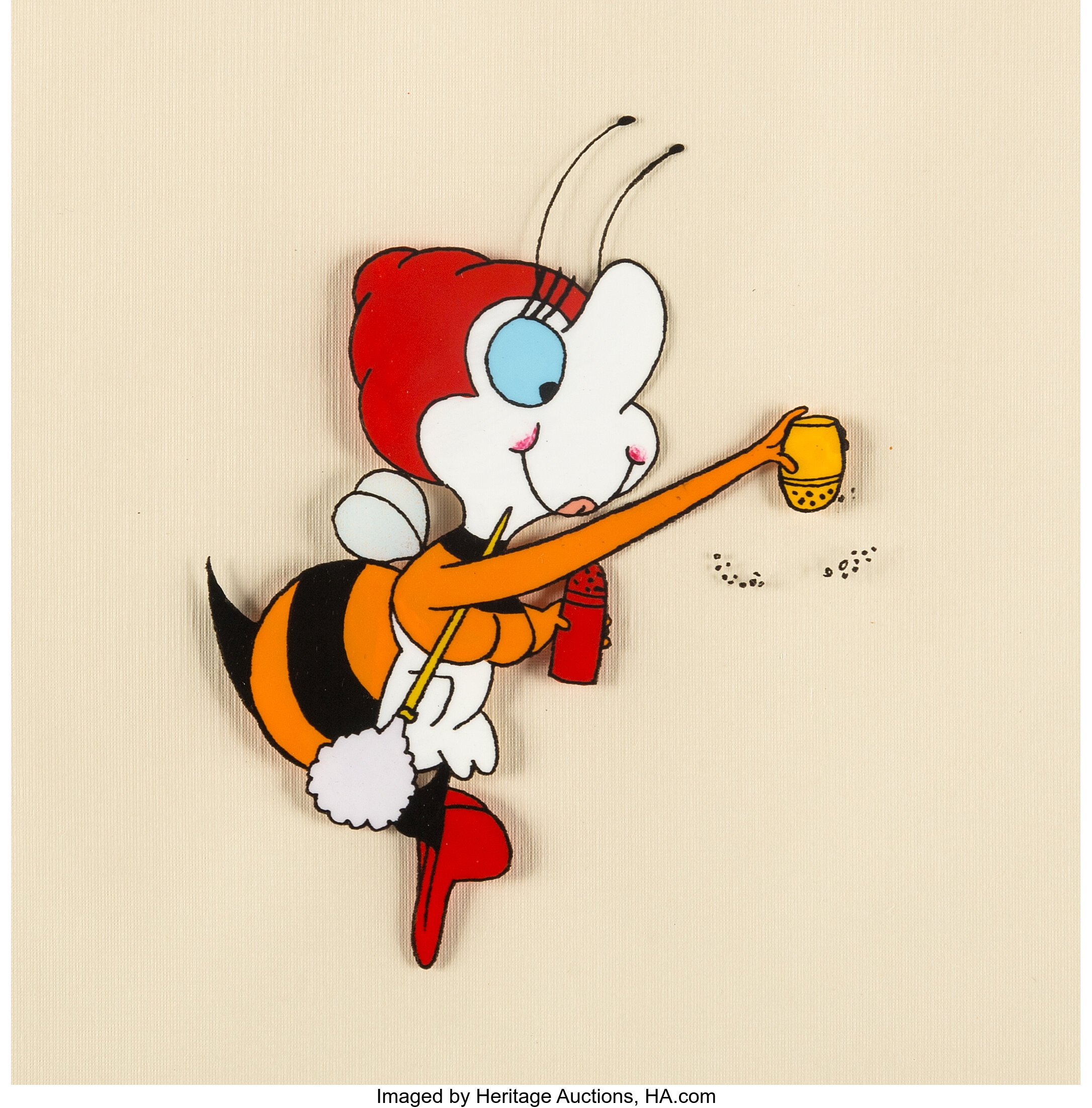 Honey Nut Cheerios Bee Production Cel (General Mills, c. 1980s)., Lot  #97778