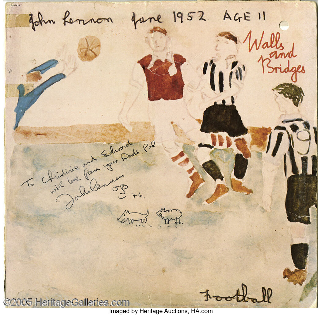 The Walls And Bridges Album Signed With Art By John Lennon A Lot Heritage Auctions