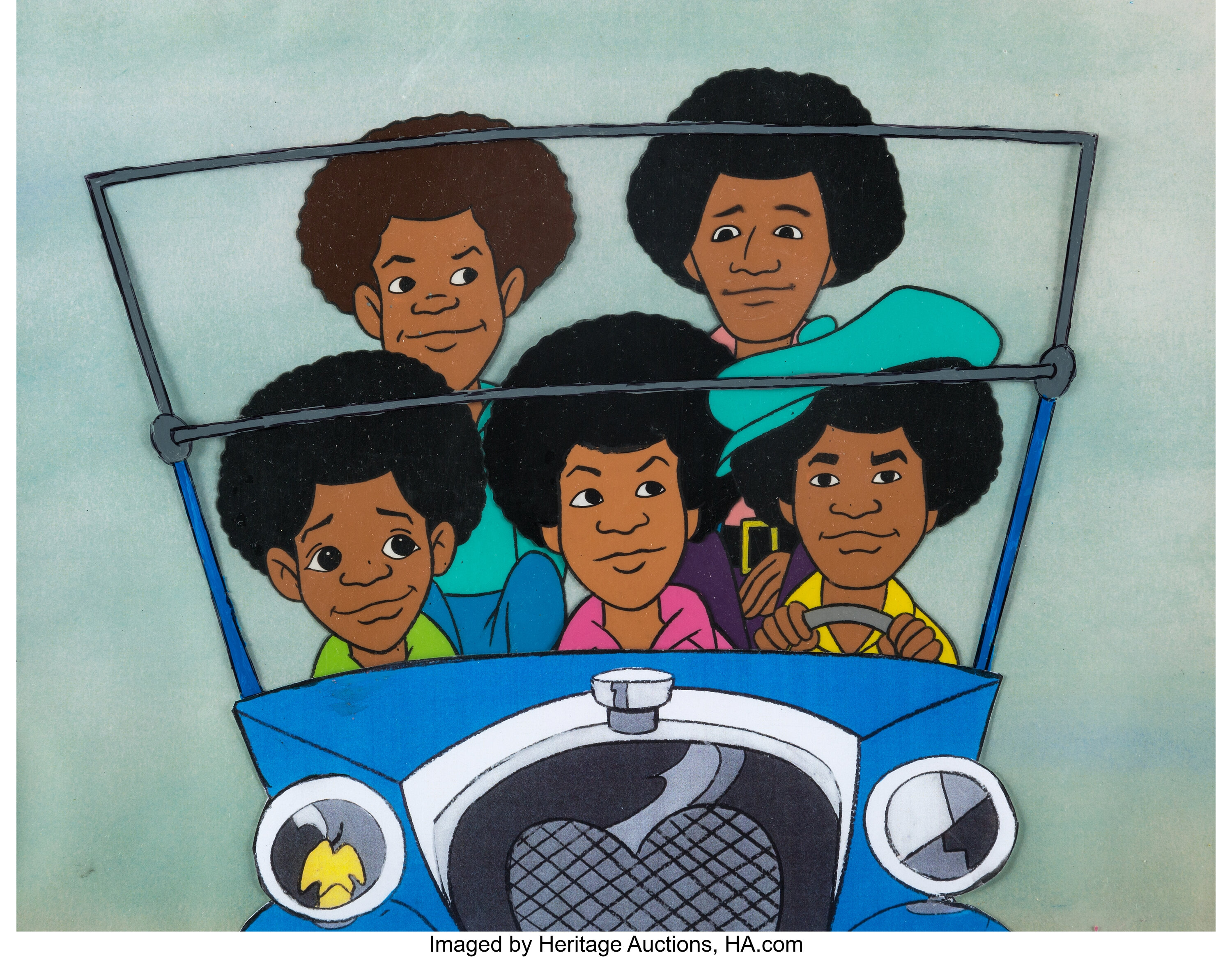 The Jackson 5ive All Five Brothers Production Cel (Rankin-Bass, | Lot ...