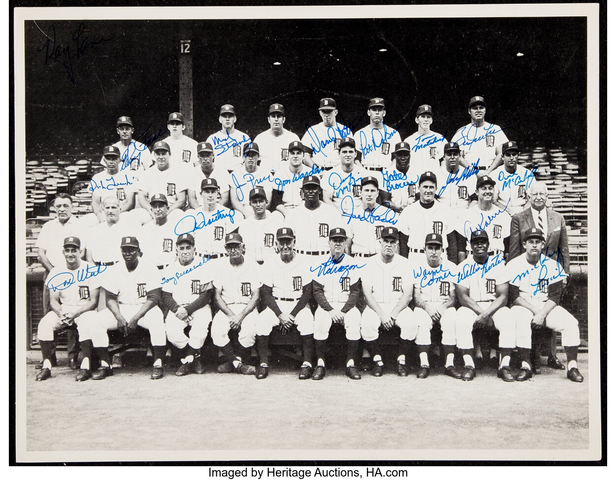 1968 Detroit Tigers 7 Different 8x10 Team-Issued Head Shots EX w/Free  Shipping