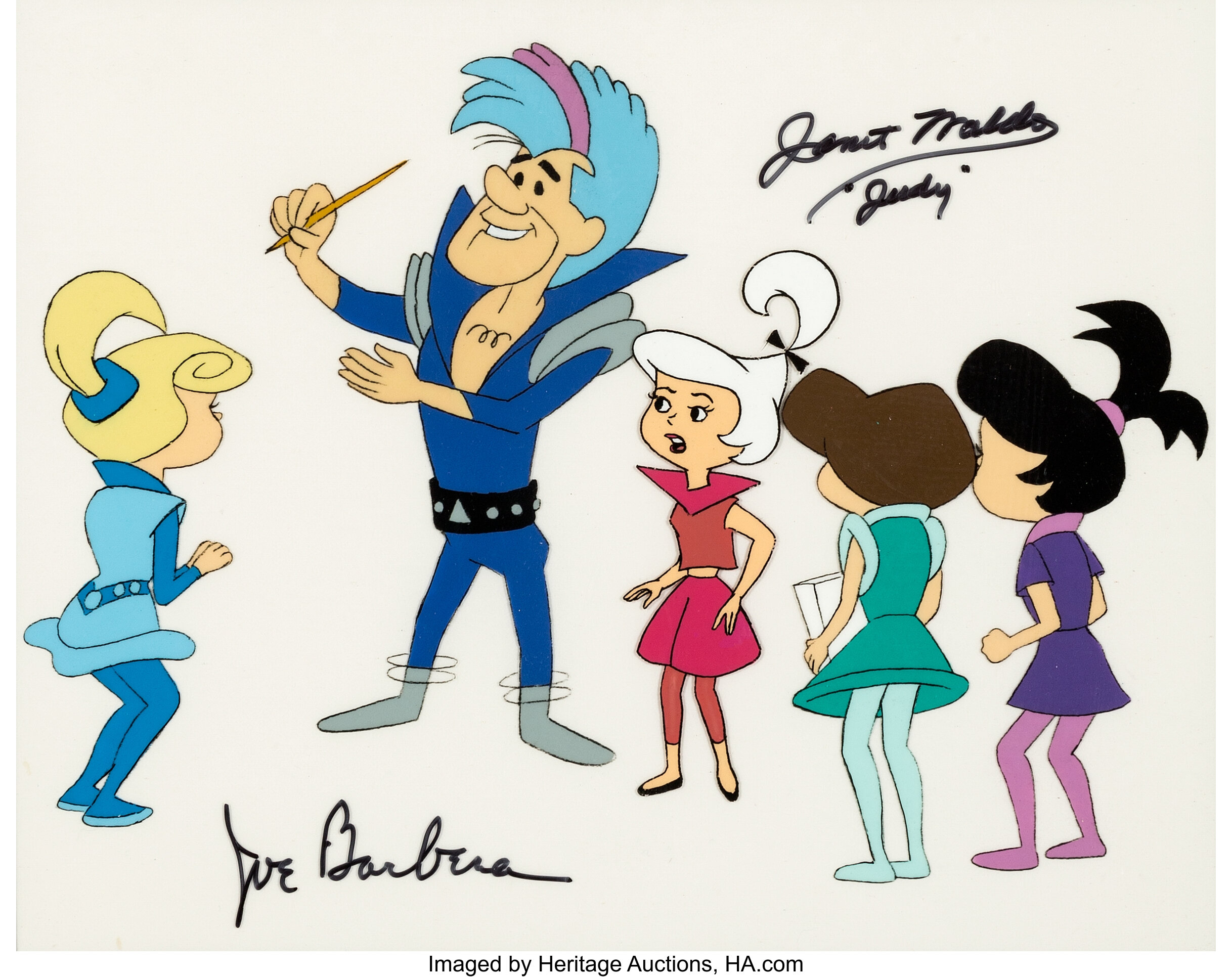 The Jetsons Judy Jetson Production Cel Signed By Janet Waldo And Lot 97710 Heritage Auctions