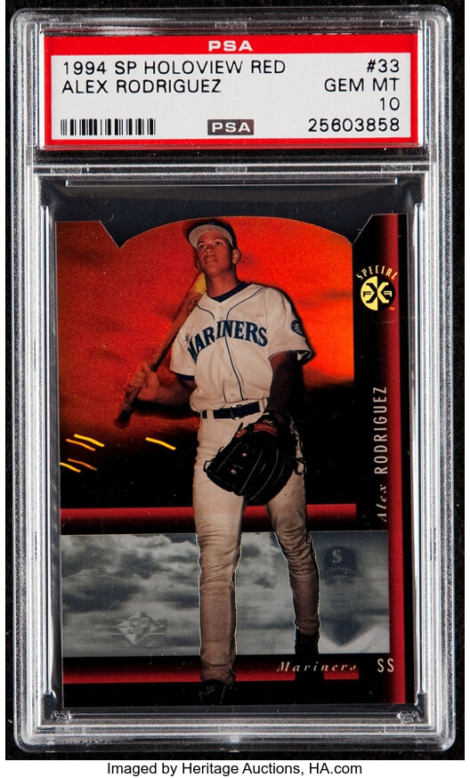 1994 SP Alex Rodriguez Rookie #15 BGS 9 Mint Mariners