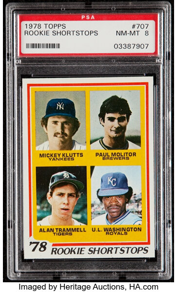  Alan Trammell - Collectible Sports Trading Cards / Sports  Collectibles: Collectibles & Fine Art