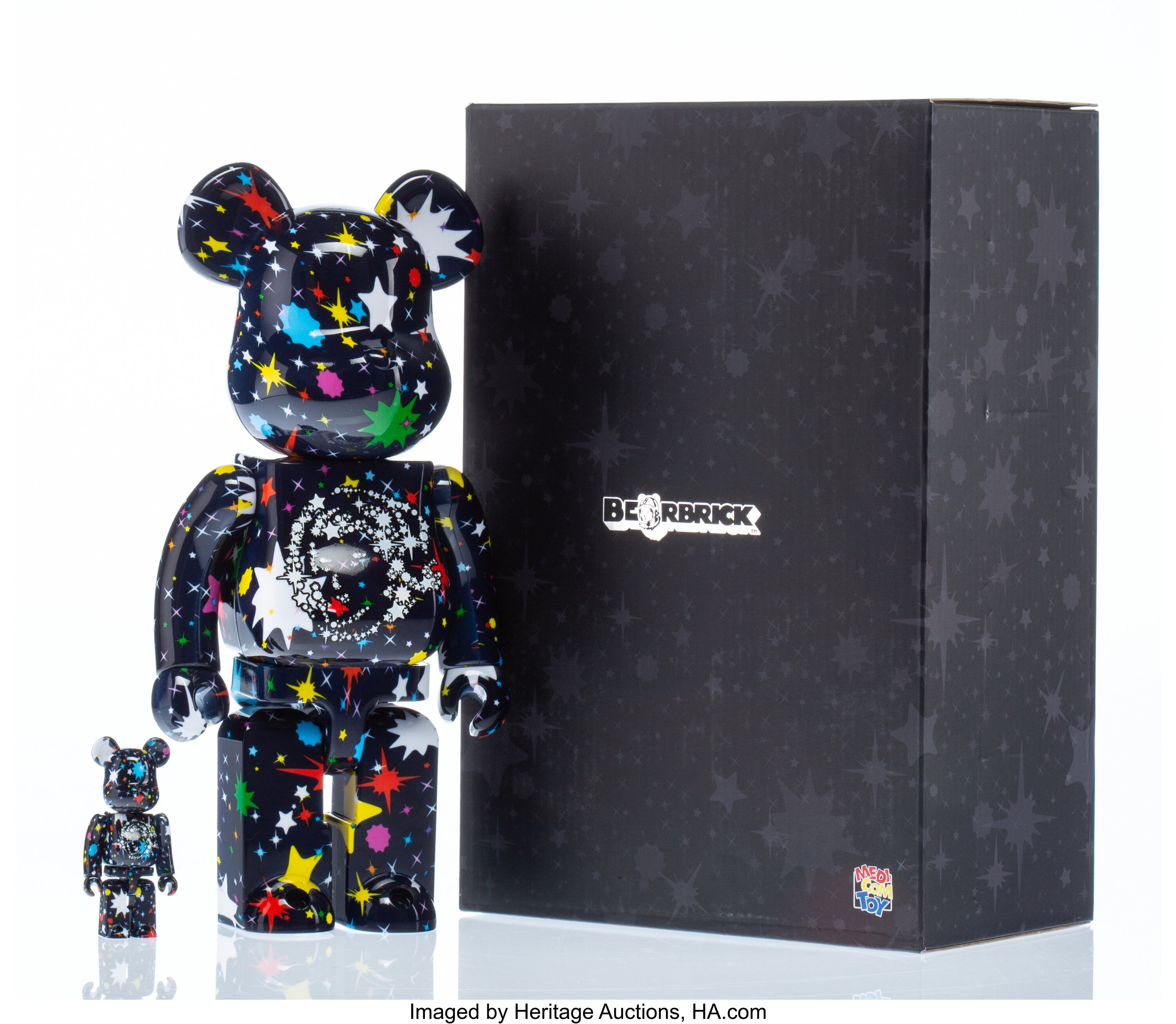 BE@RBRICK X Billionaire Boys Club. Starfield 400% and 100% (two