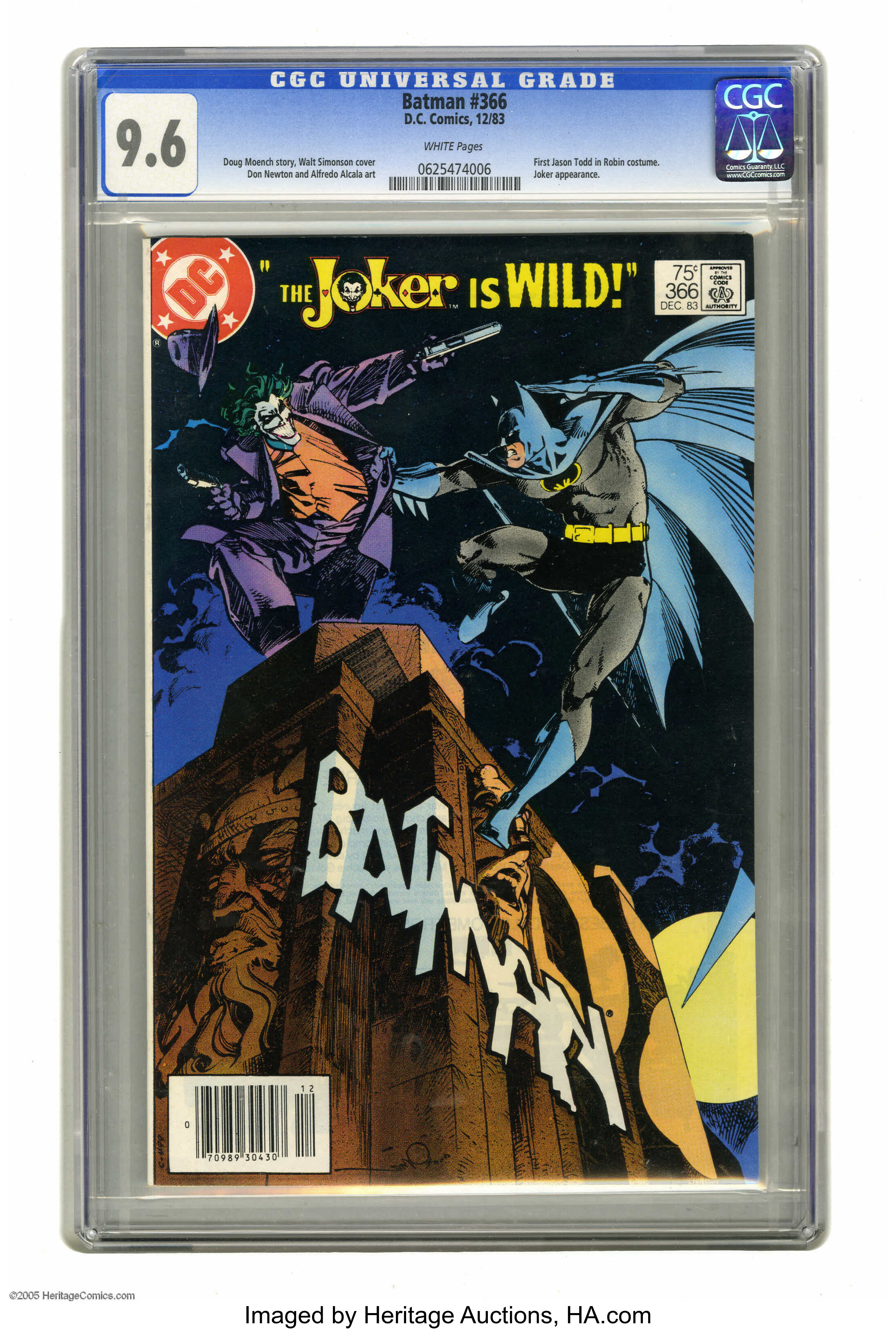Batman #366 (DC, 1983) CGC NM+  White pages. First Jason Todd in | Lot  #16377 | Heritage Auctions