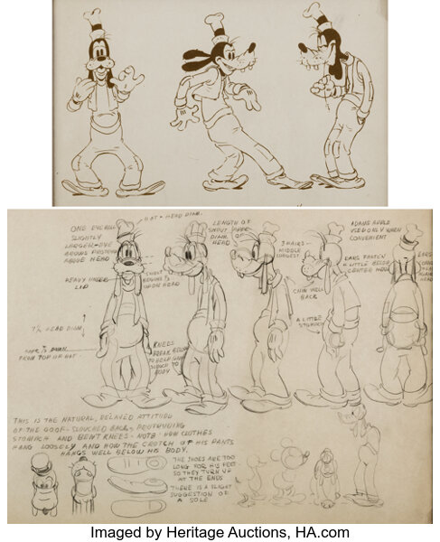 original goofy drawing