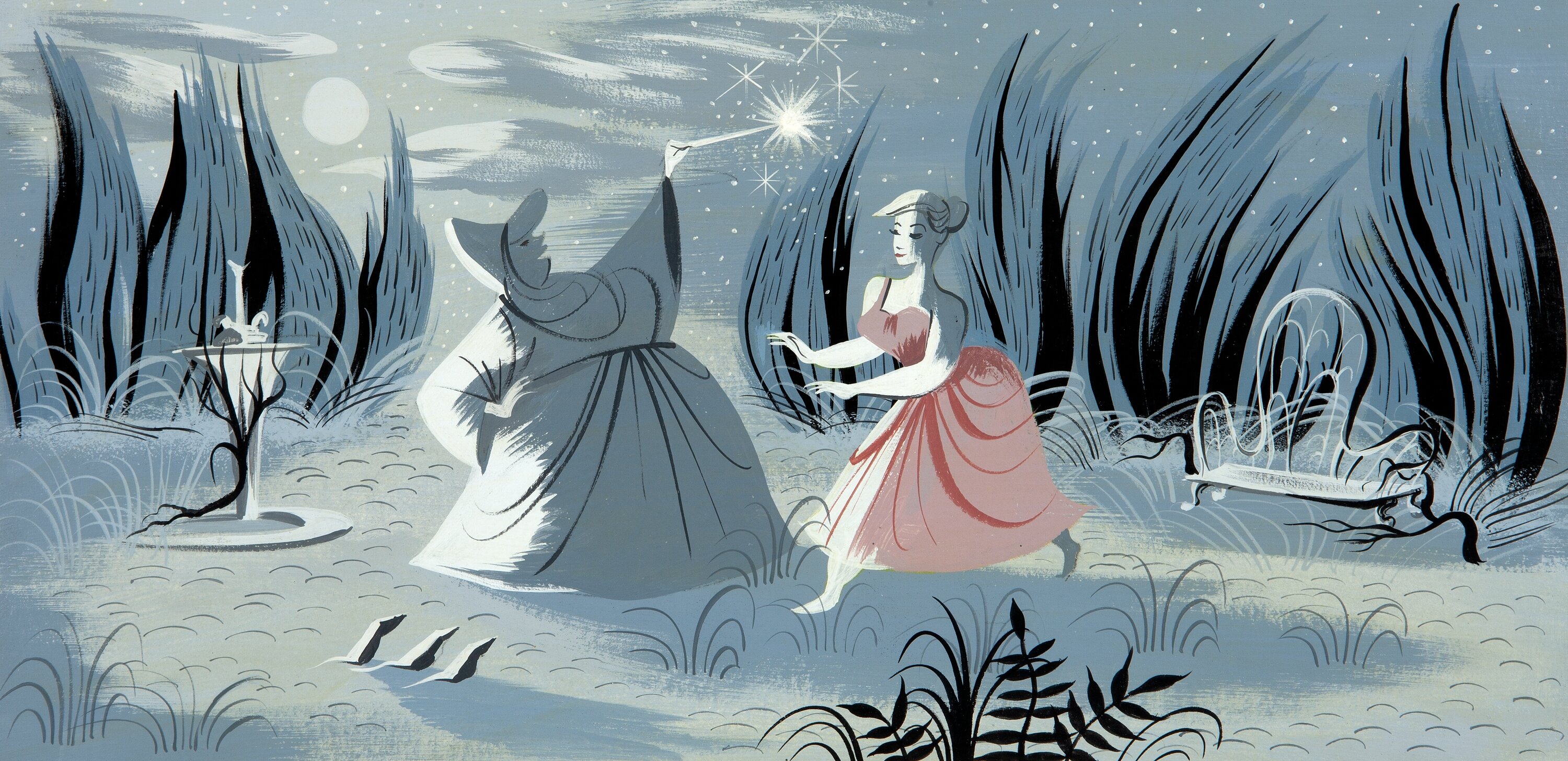 Cinderella Concept Painting by Mary Blair Original Art (Walt | Lot ...