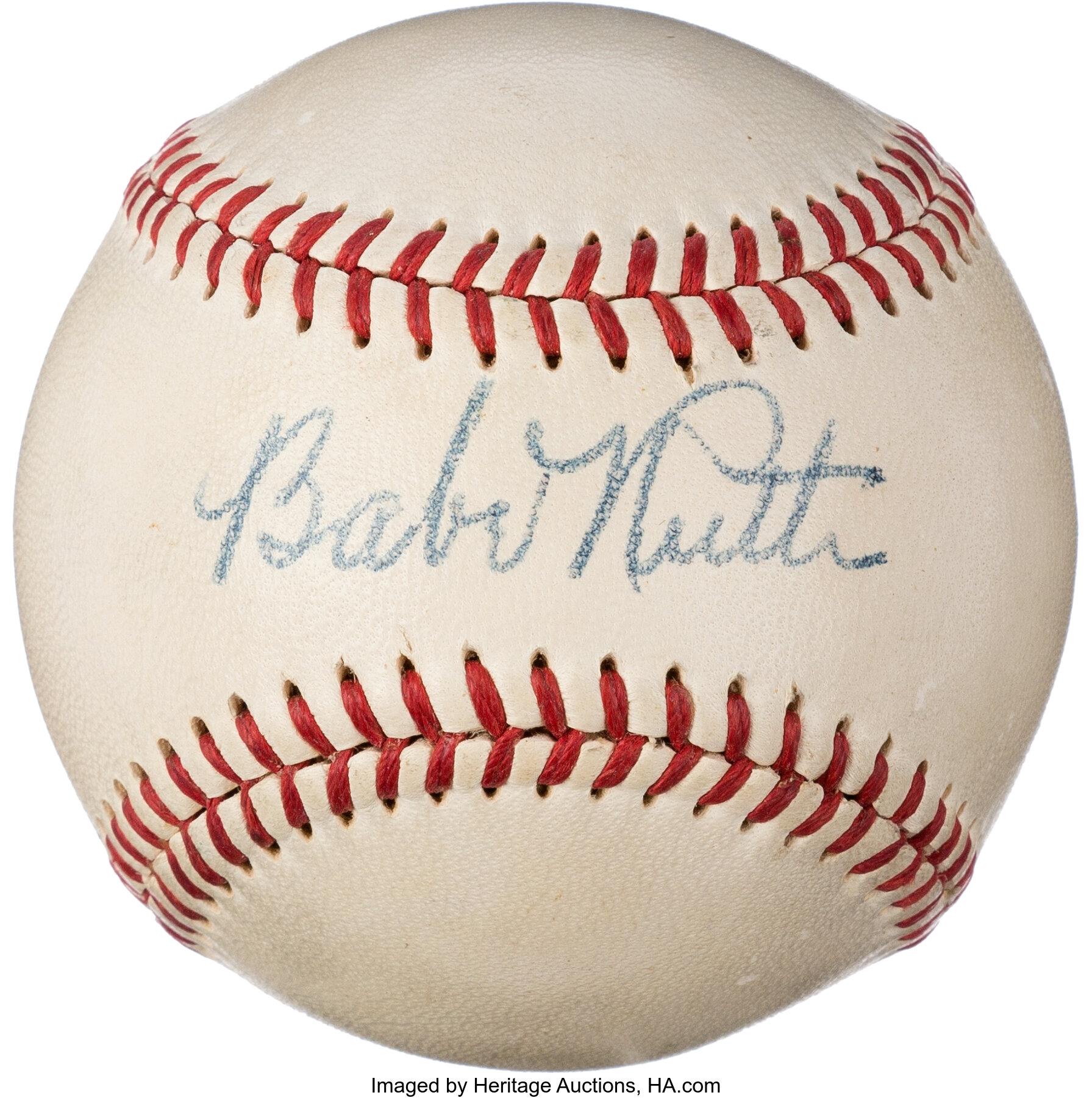 Magnificent Babe Ruth Single Signed 1948 American League Baseball