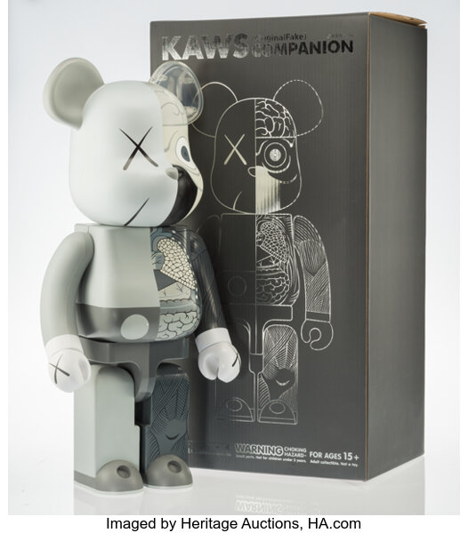 Bearbrick x Kaws Black Dissected Companion 1000% Be@rbrick Medicom