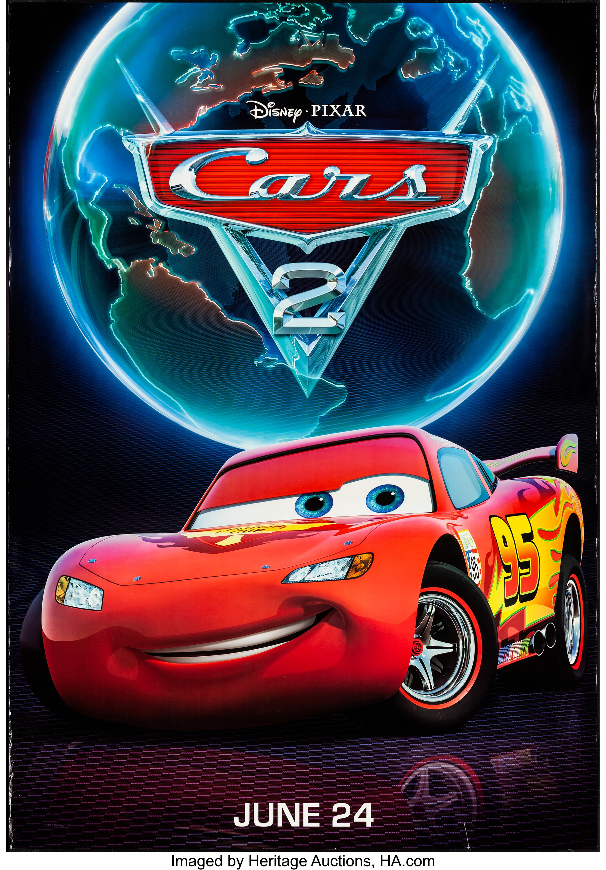 disney cars 2 poster