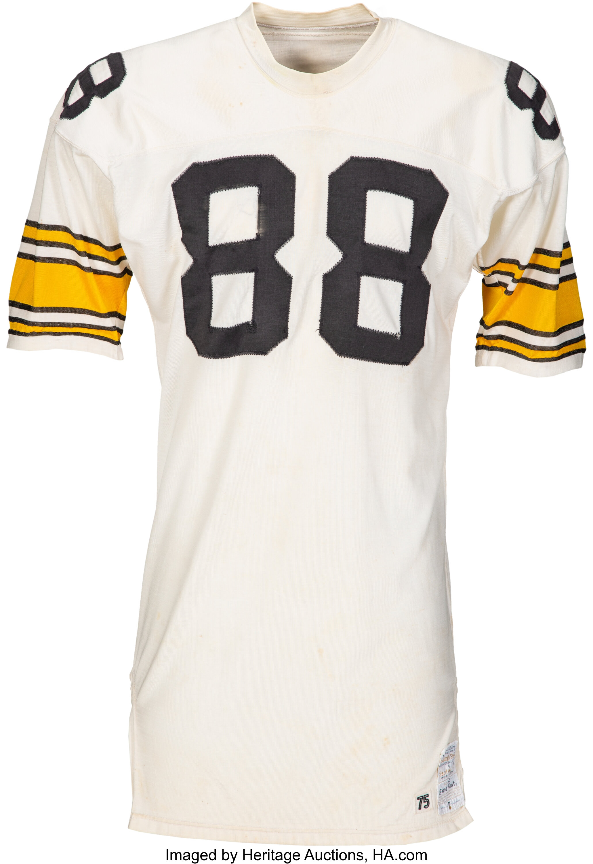 1975 Lynn Swann Game Worn Pittsburgh Steelers Jersey MEARS A10. Lot 80085 Heritage Auctions