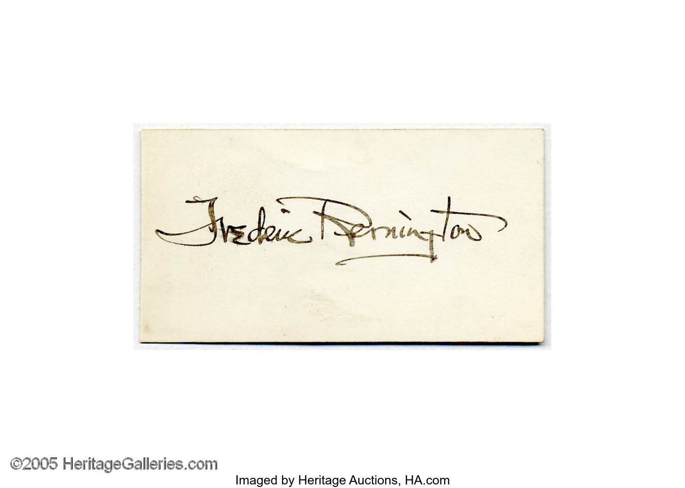 frederic remington signature