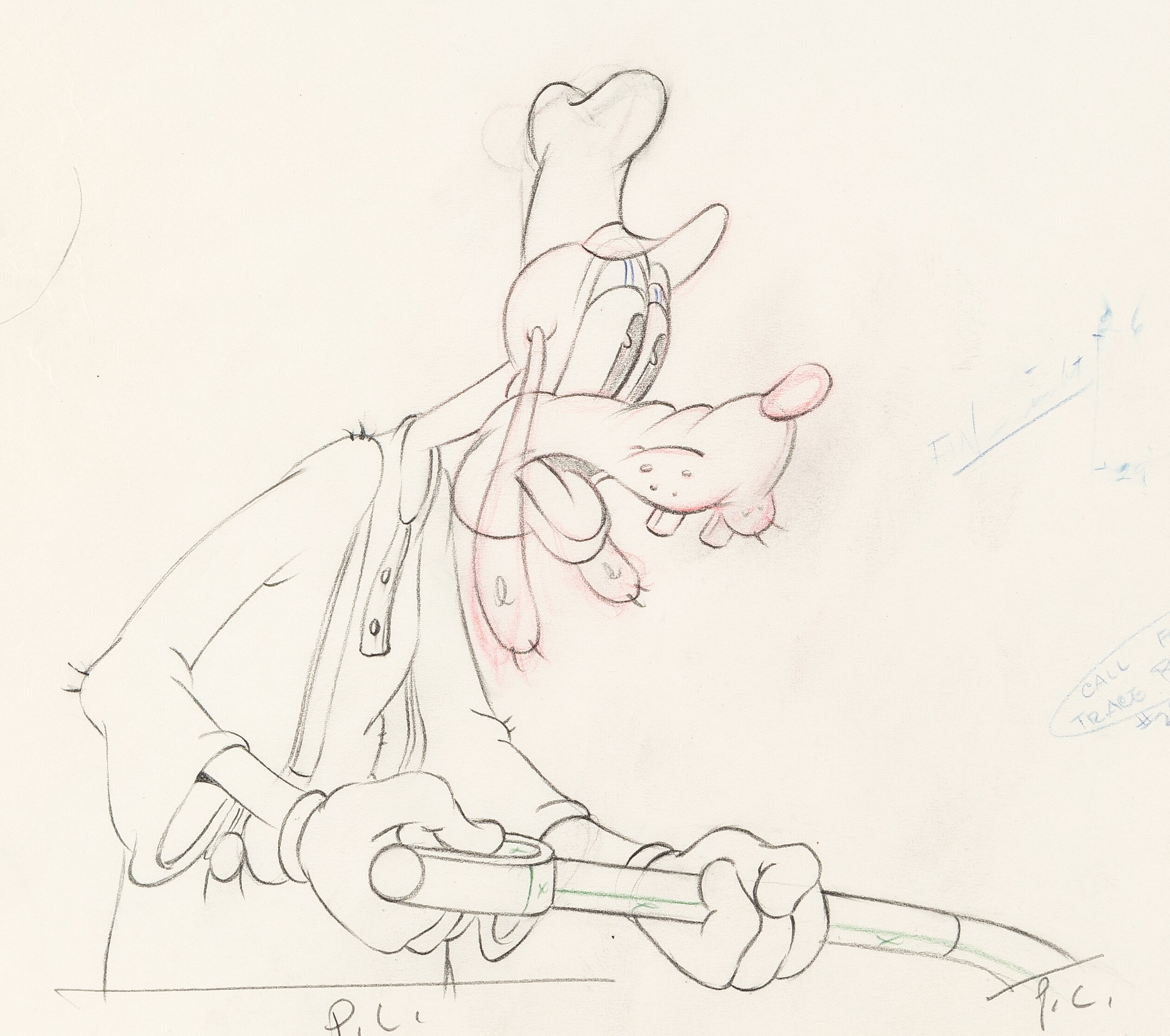 Tugboat Mickey Animation Drawing (walt Disney, 1940).  Animation 