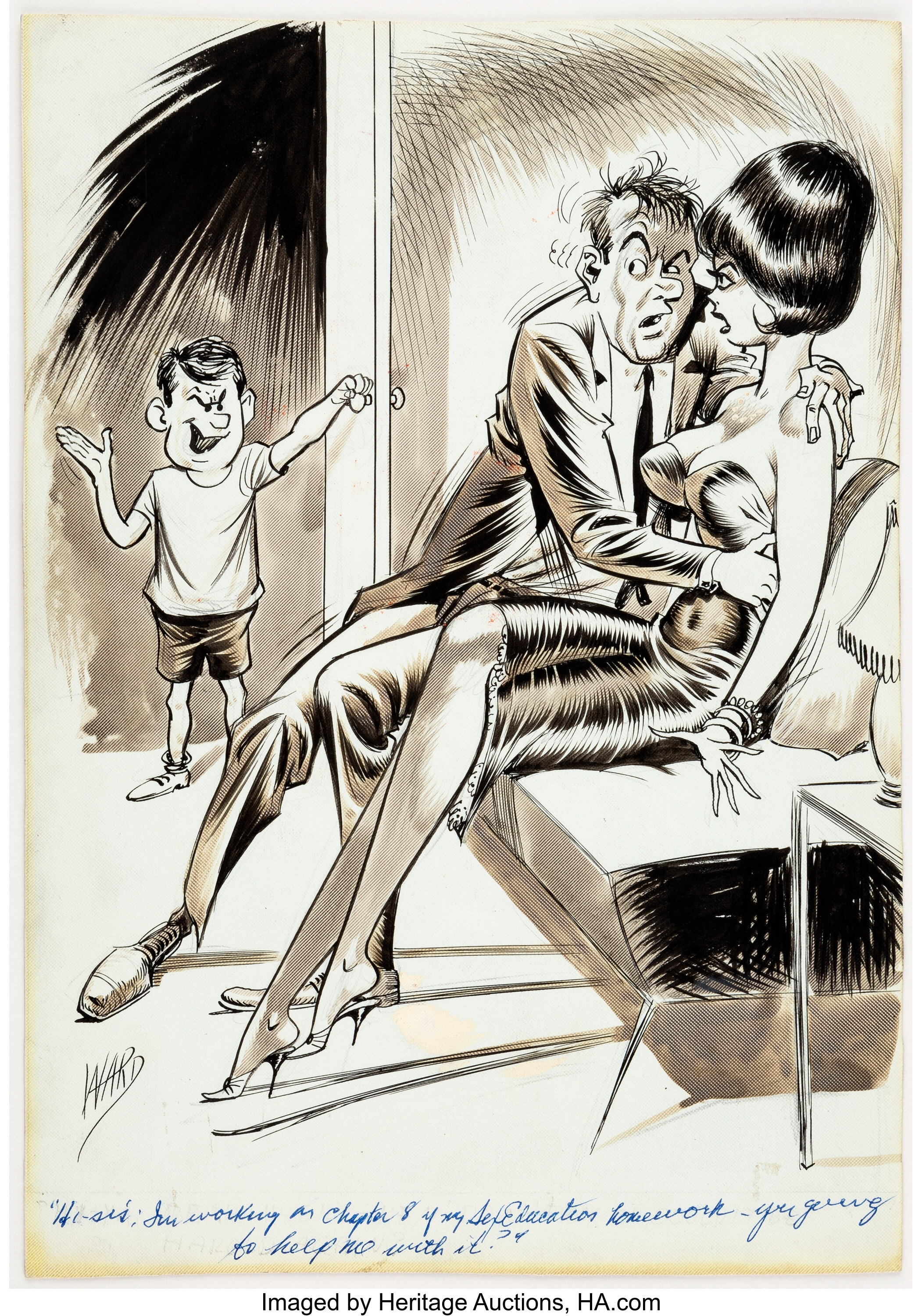 Bill Ward Comedy 76 March 1964 Illustration Original Art