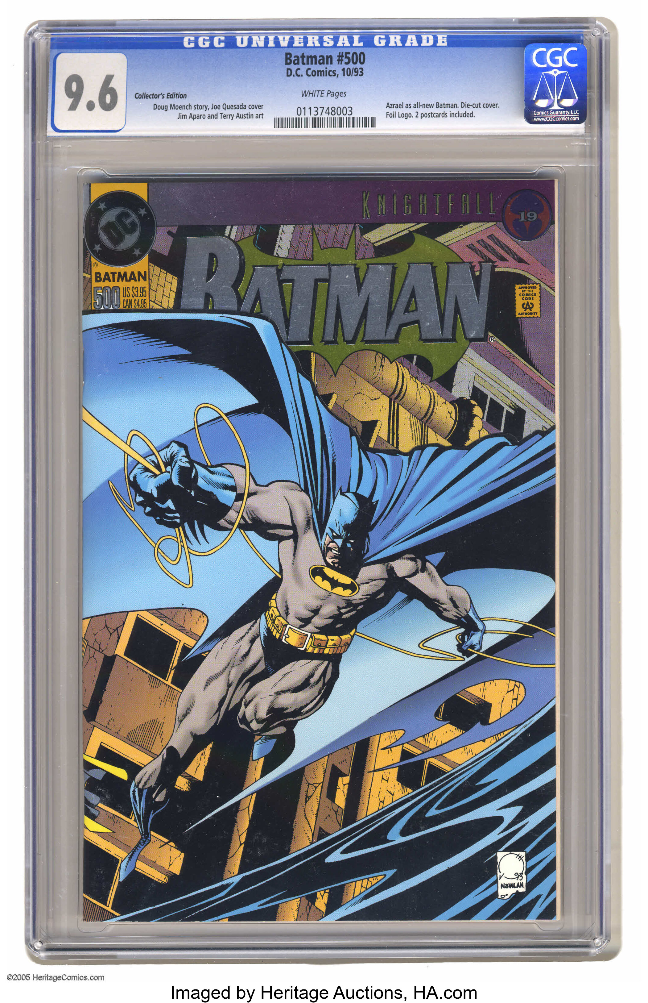 Batman #500 Collector's Edition (DC, 1993) CGC NM+  White pages. | Lot  #17082 | Heritage Auctions