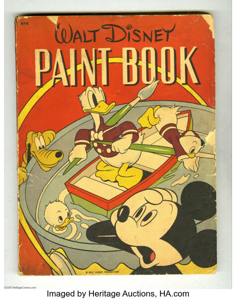 THE WALT DISNEY PAINT BOOK COLORING BOOK