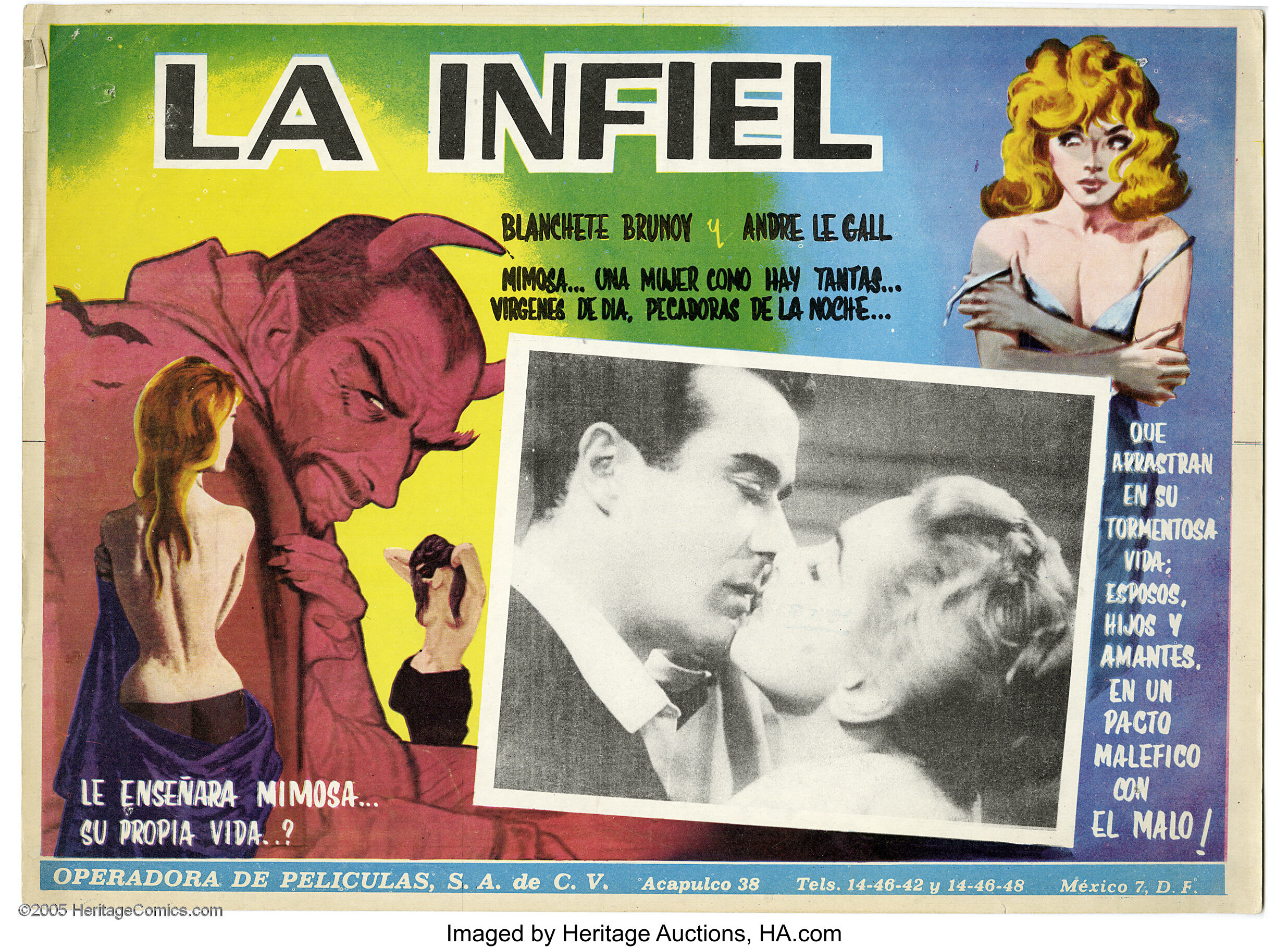 Mexican Horror And Science Fiction Movie Lobby Card And Poster, 