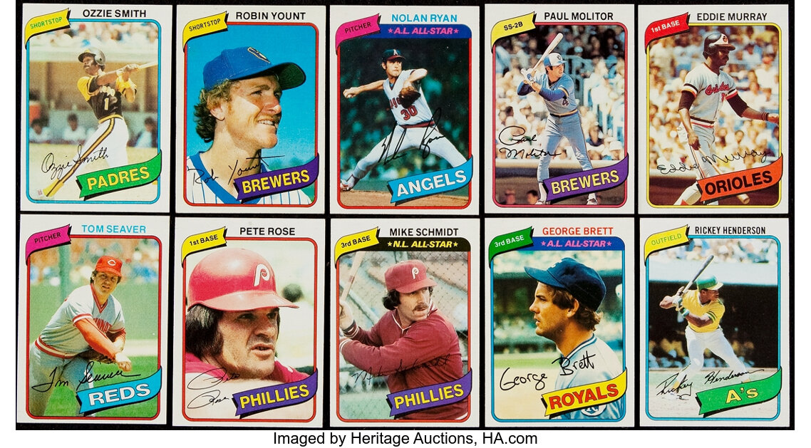 1980 topps baseball card set value