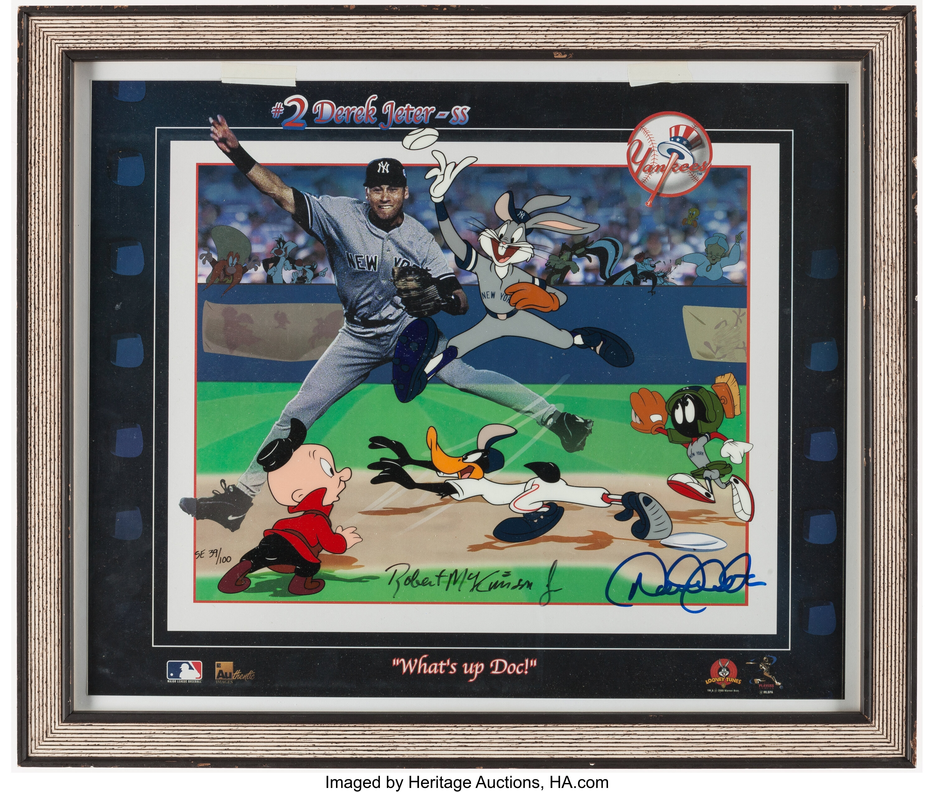 At Auction: DEREK JETER AUTOGRAPH FRAMED PHOTO