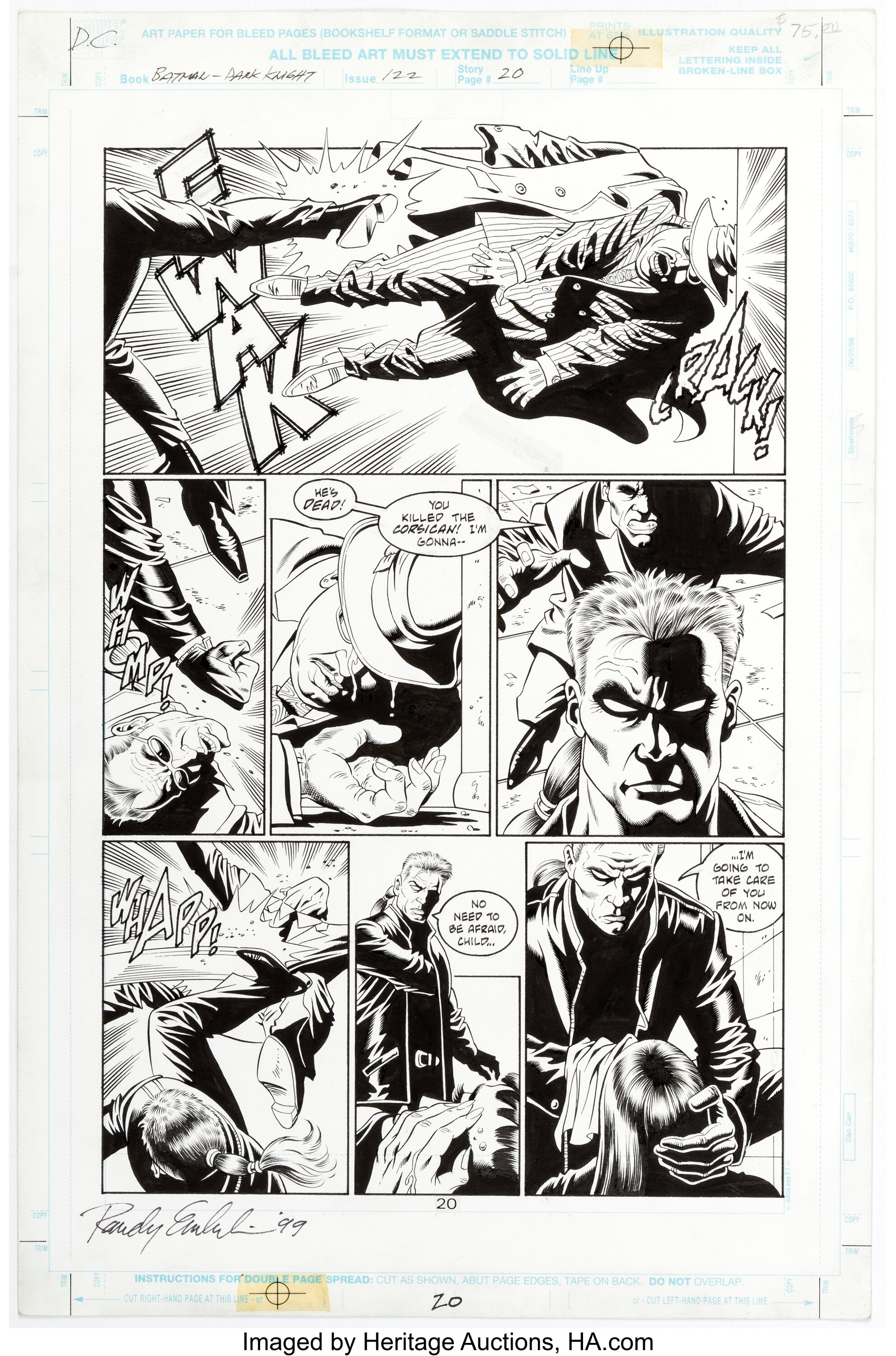 Paul Gulacy And Randy Emberlin Batman Legends Of The Dark Knight