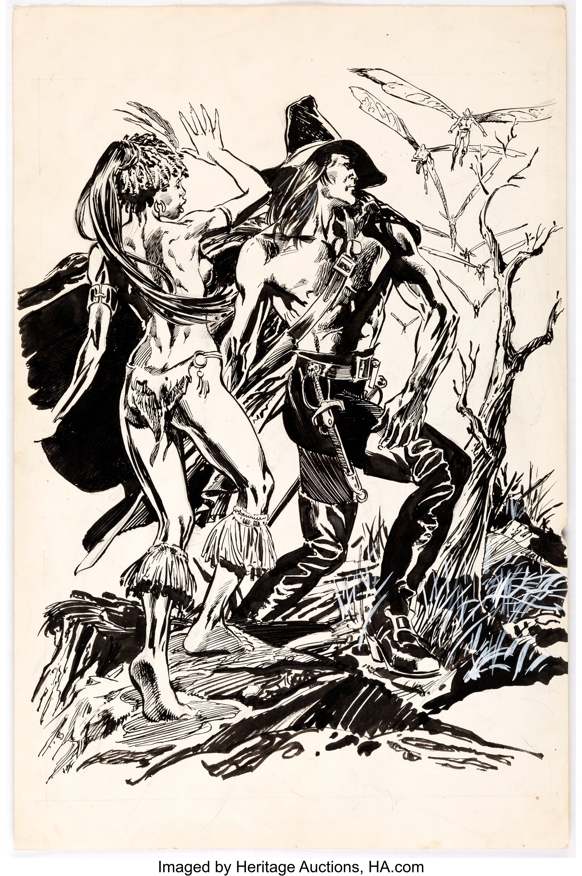 arnie-fenner-reh-lone-star-fiction-4-solomon-kane-illustration-lot-13057-heritage-auctions