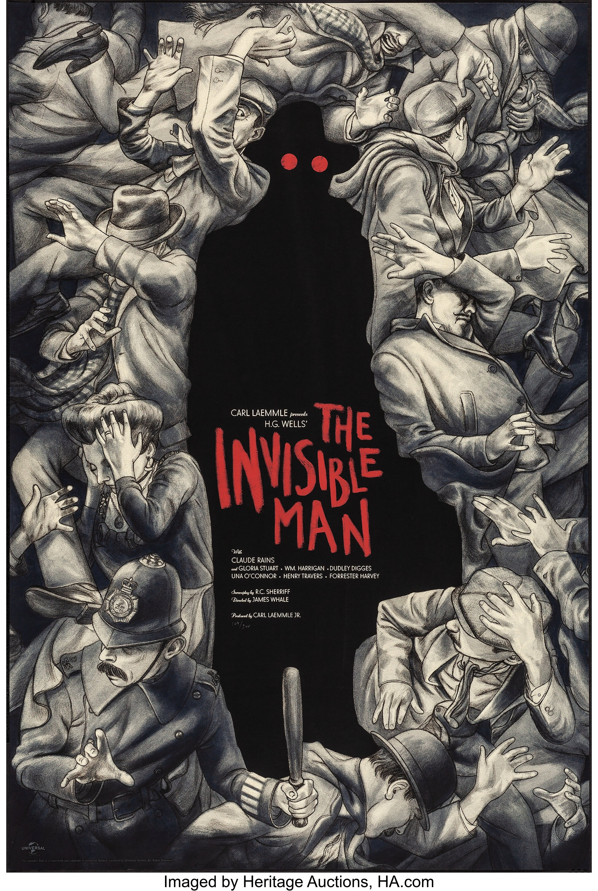 The Invisible Man By Jonathan Burton Mondo 2018 Rolled Near Lot 6916