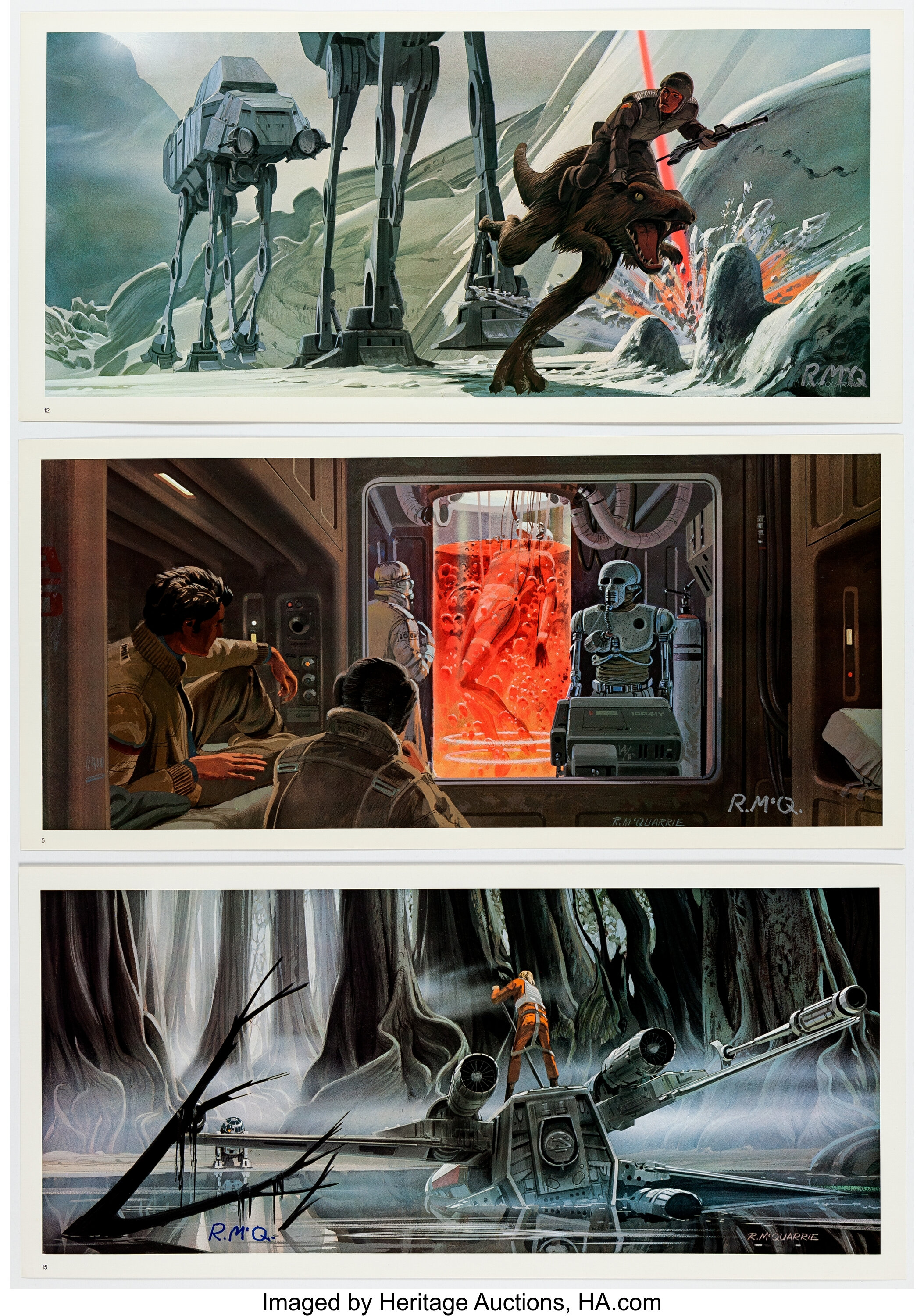 Ralph McQuarrie Star Wars: Empire Strikes Back Signed Prints | Lot #13914 | Heritage Auctions